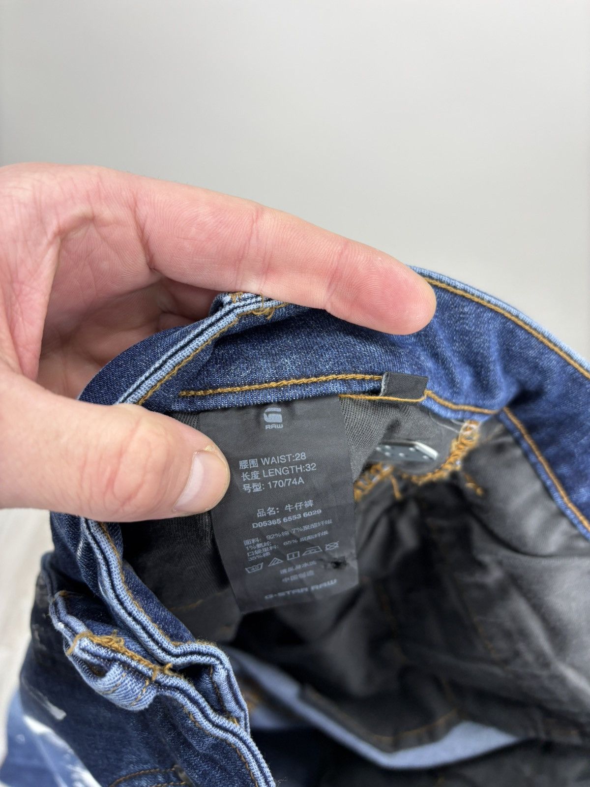 G-Star Mens jeans G Star Raw D Staq Size 28 Color Blue Size US 28 / EU 44 - 10 Thumbnail