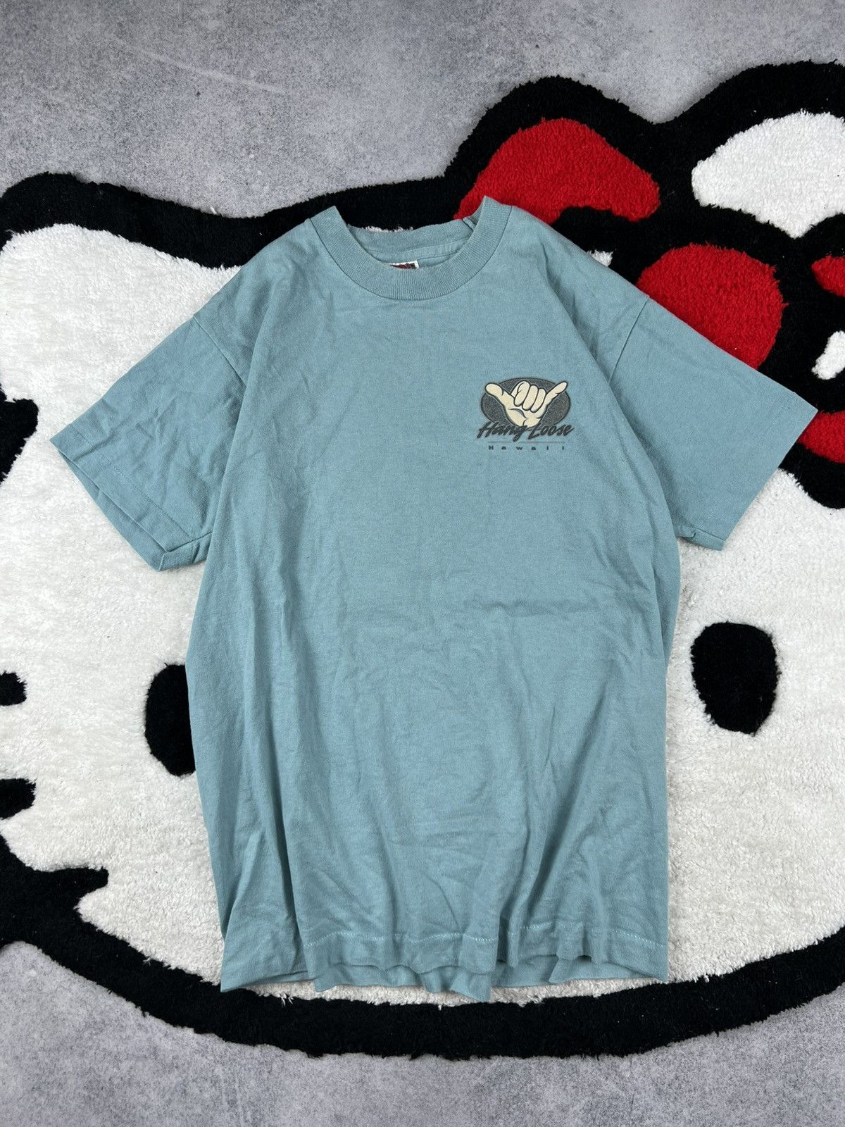 Vintage 90s Vintage Hang Loose Hawaii Surf Style Y2K Tee Shirt Size US M / EU 48-50 / 2 - 3 Thumbnail