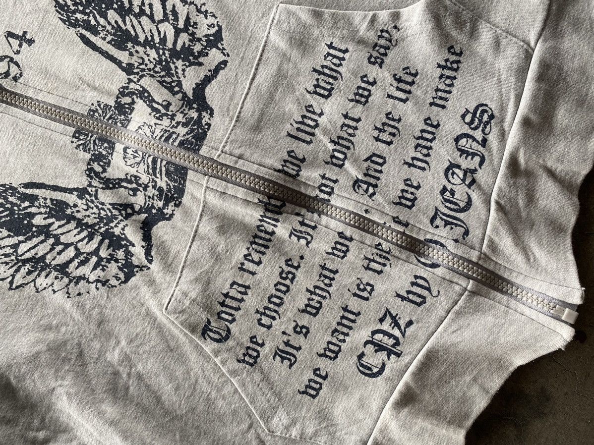 If Six Was Nine 2000s WOW - Death Poem Zip Hoodie Size US M / EU 48-50 / 2 - 3 Thumbnail