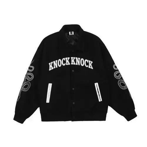 Other Knock Knock Black Varsity Jacket Size US M / EU 48-50 / 2 - 3 Thumbnail