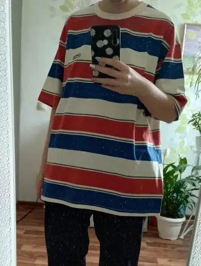 Other Striped T-shirts For Men Loose Contrast Color Short Sleeve Size US M / EU 48-50 / 2 - 3 Thumbnail