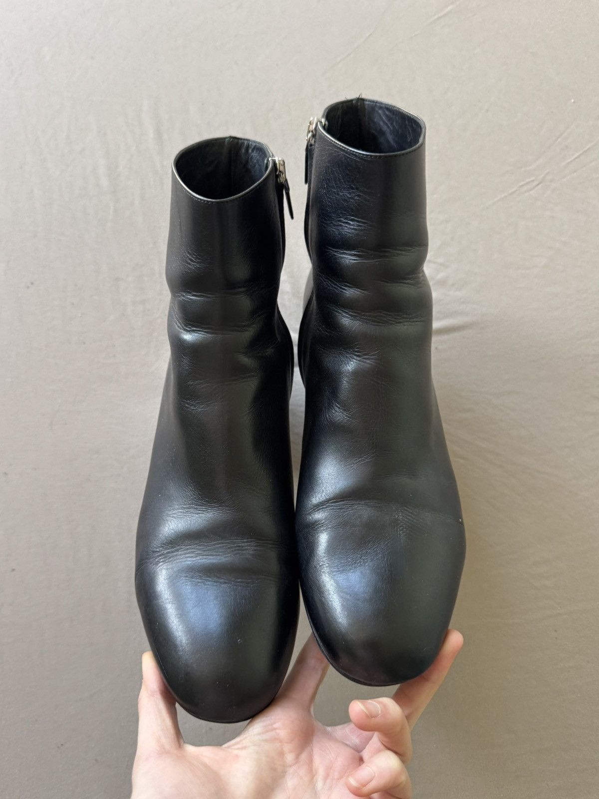 Salvatore Ferragamo Salvatore Ferragamo Florrie block-heel ankle boots Size US 11 / IT 41 - 4 Thumbnail