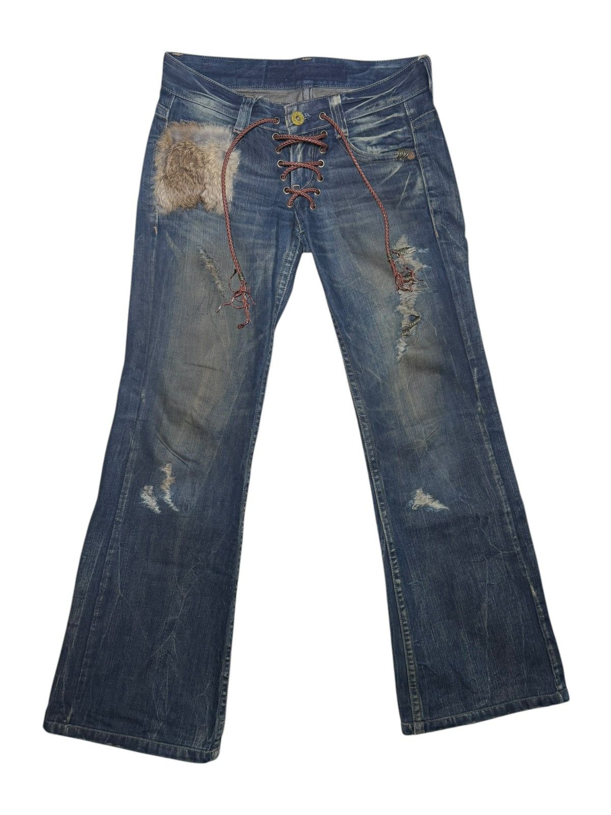 If Six Was Nine Lace Denim | Grailed