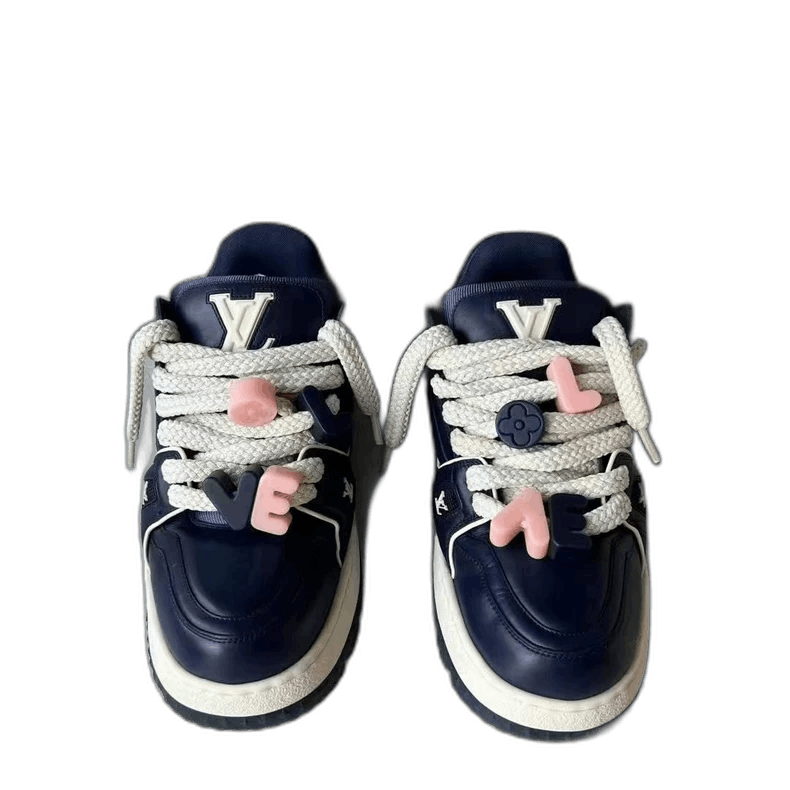 Louis Vuitton LV Trainer Valentine's blue sneakers Size US 7 / EU 40 - 1 Thumbnail