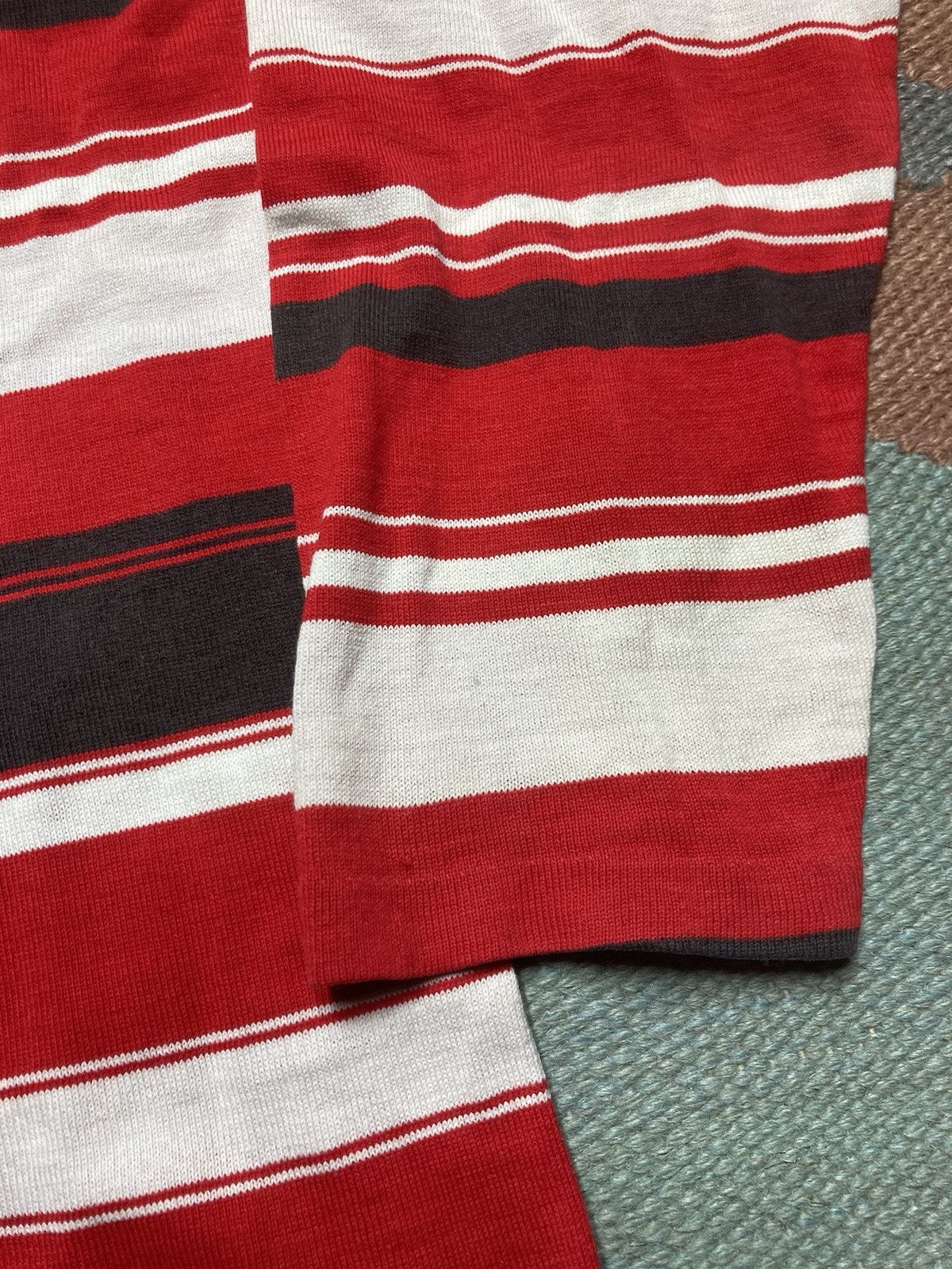Vintage 50s striped t shirt boat neck collar cotton boys 18 adult S Size S / US 4 / IT 40 - 3 Thumbnail