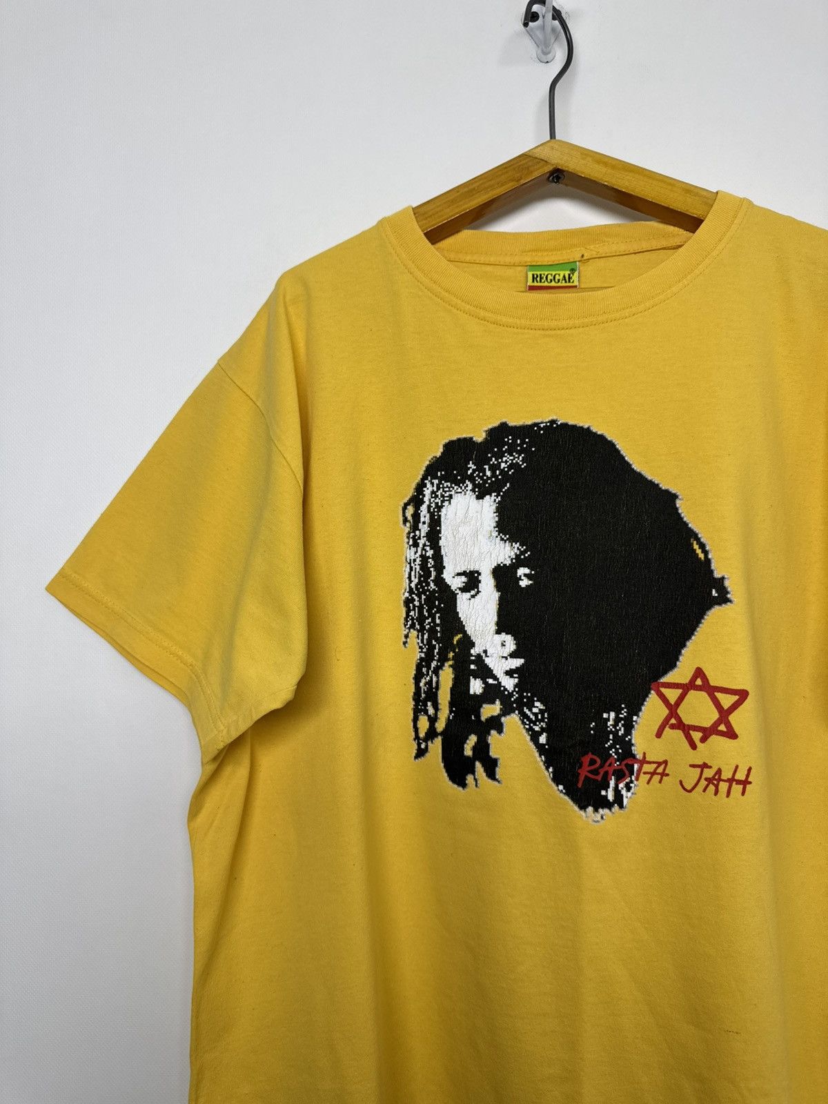 Bob Marley Rare! Vintage RASTAMAN RASTA JAH T Shirt Bob Marley Weed Size US L / EU 52-54 / 3 - 8 Thumbnail