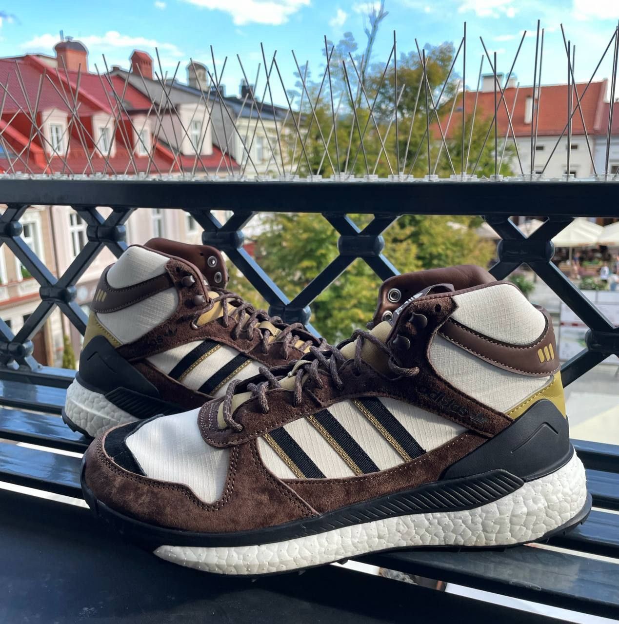 Pre-owned Adidas X Human Made Adidas Marathon Free Hiker Human Made Fy9148 Size 10 Shoes In Brown