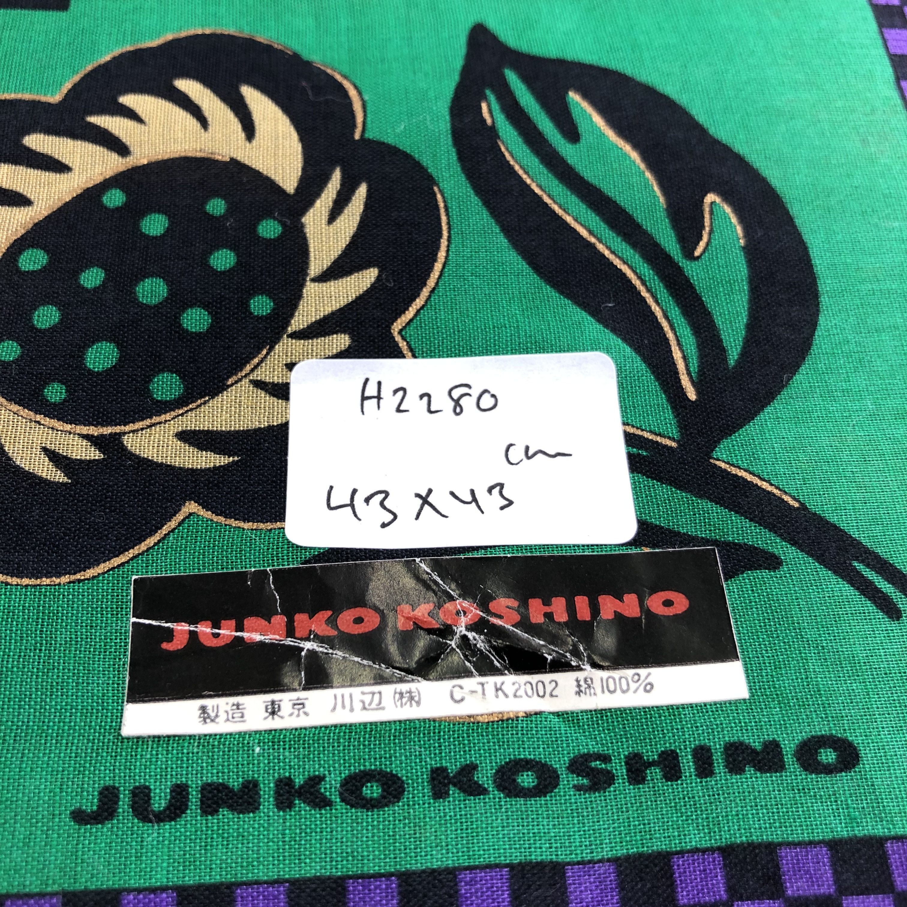 Mr. Junko × Vintage Junko Koshino Handkerchief Neckerchief Bandana H2280 Size ONE SIZE - 5 Thumbnail