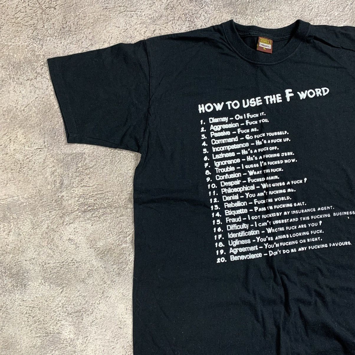 Vintage Vintage Y2K Graphic Tee Funny Slogan Print Streetwear XL Size US XL / EU 56 / 4 - 4 Thumbnail