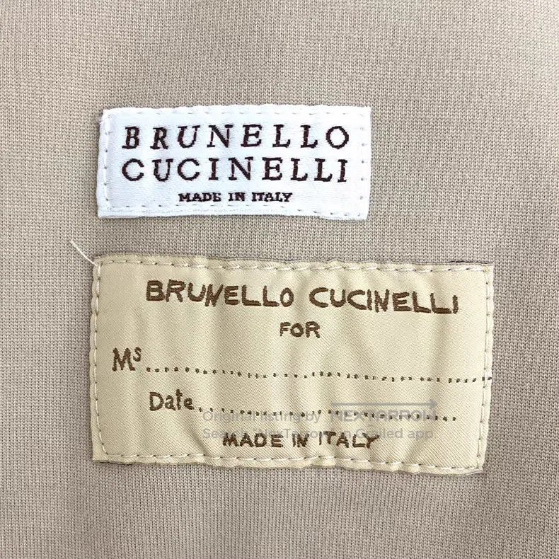 Brunello Cucinelli Brunello Cucinelli Khaki Cotton V-Neck Single Breasted Lon Size XXS / US 00 / IT 34 - 5 Thumbnail