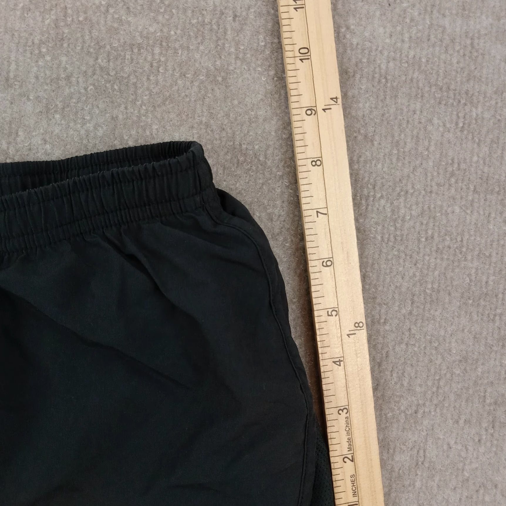 Nike Nike Dri-Fit Lined Shorts Women's Small Black Elastic Waist Drawstring Running Size 23" - 4 Thumbnail