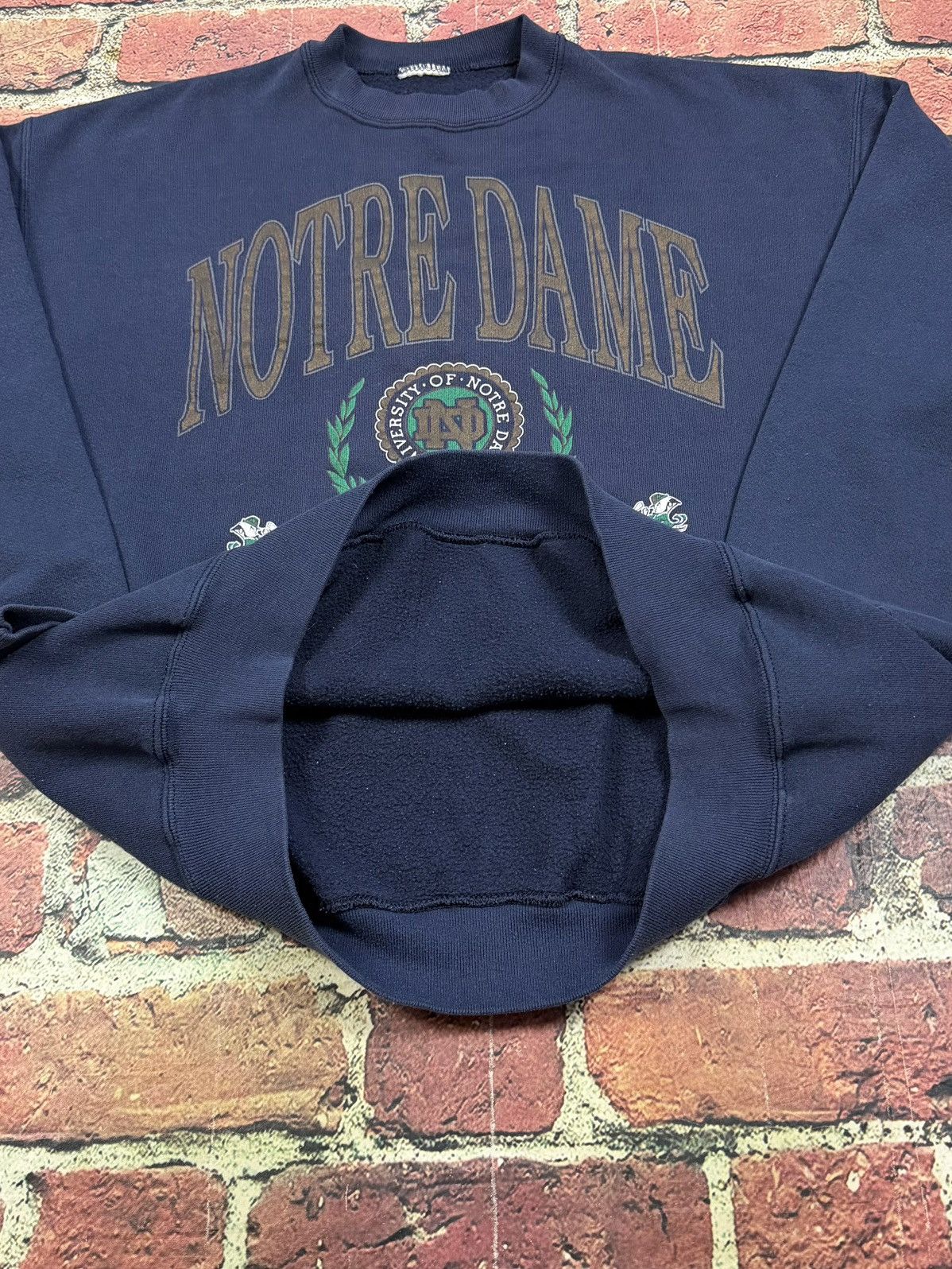 NCAA Vintage Notre Dame Fighting Irish Sweatshirt University 90s Size US XL / EU 56 / 4 - 6 Thumbnail