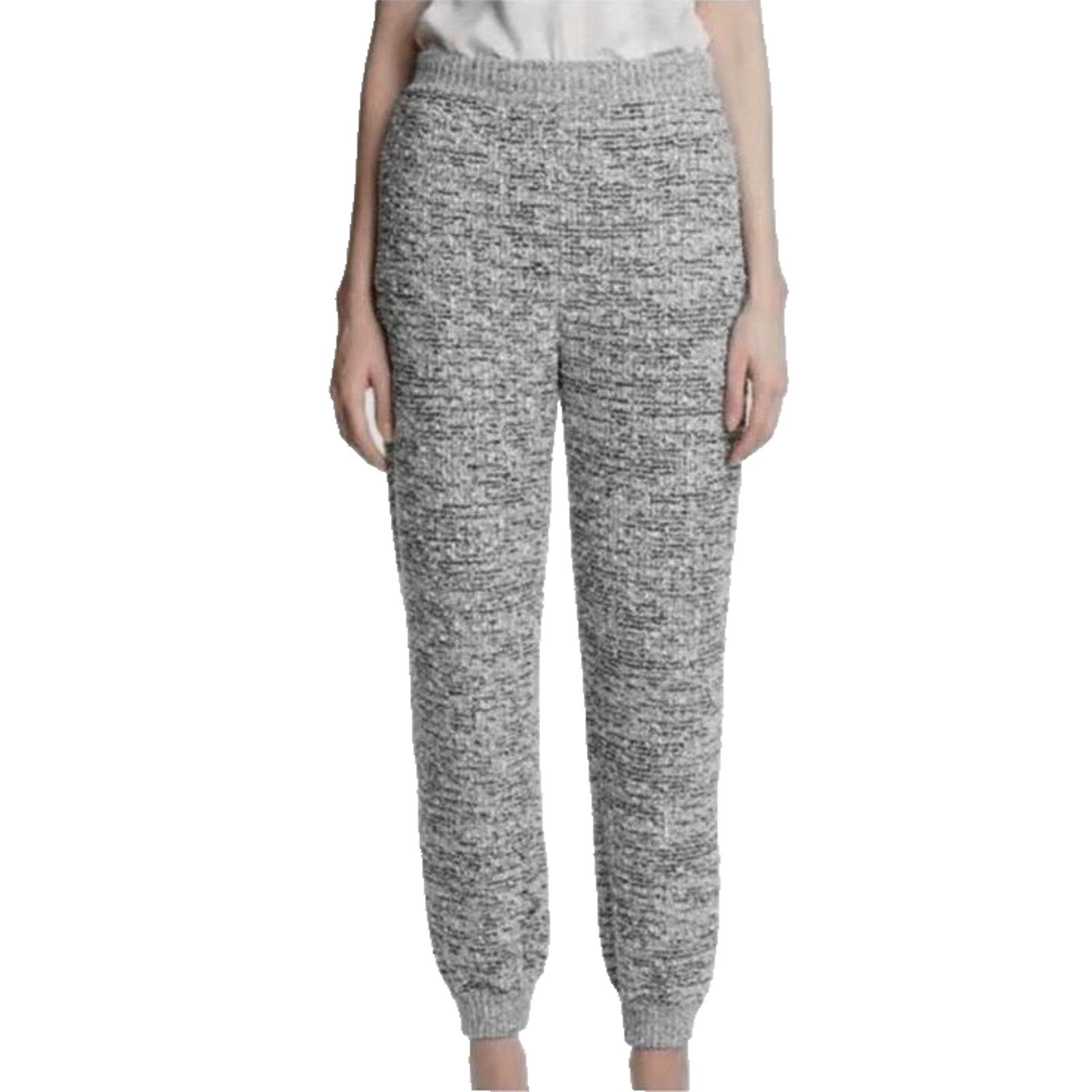 St. John ST JOHN Black White Cotton/Wool Boucle Knit Jogger Pants M Size 30" / US 8 / IT 44 - 3 Thumbnail