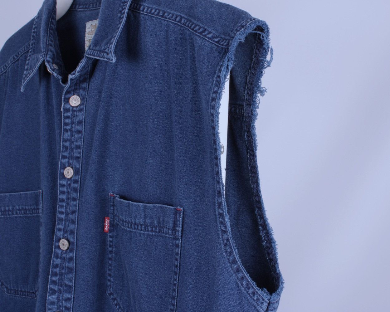 Levi's × Vintage LEVIS Red Tab Vintage 90's Blue Jeans Vest Jacket Size US XL / EU 56 / 4 - 5 Thumbnail