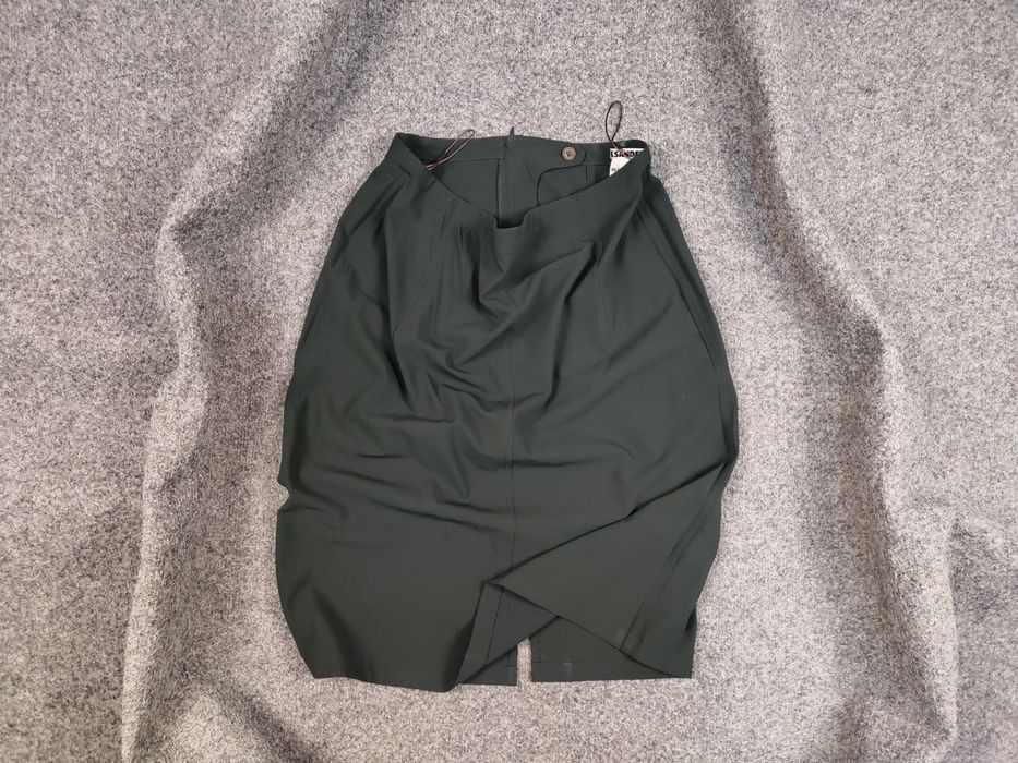 Jil Sander Vintage 90's Jil Sander Mid length skirt Green Size 42" / US 20 - 1 Thumbnail