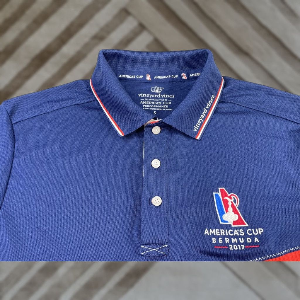 Vineyard Vines Vineyard Vines Performance Polo Shirt Sailing Bermuda 2017 Small Multicolor Short Sleeve Collared Logo Embroidered Men Size US S / EU 44-46 / 1 - 1 Thumbnail