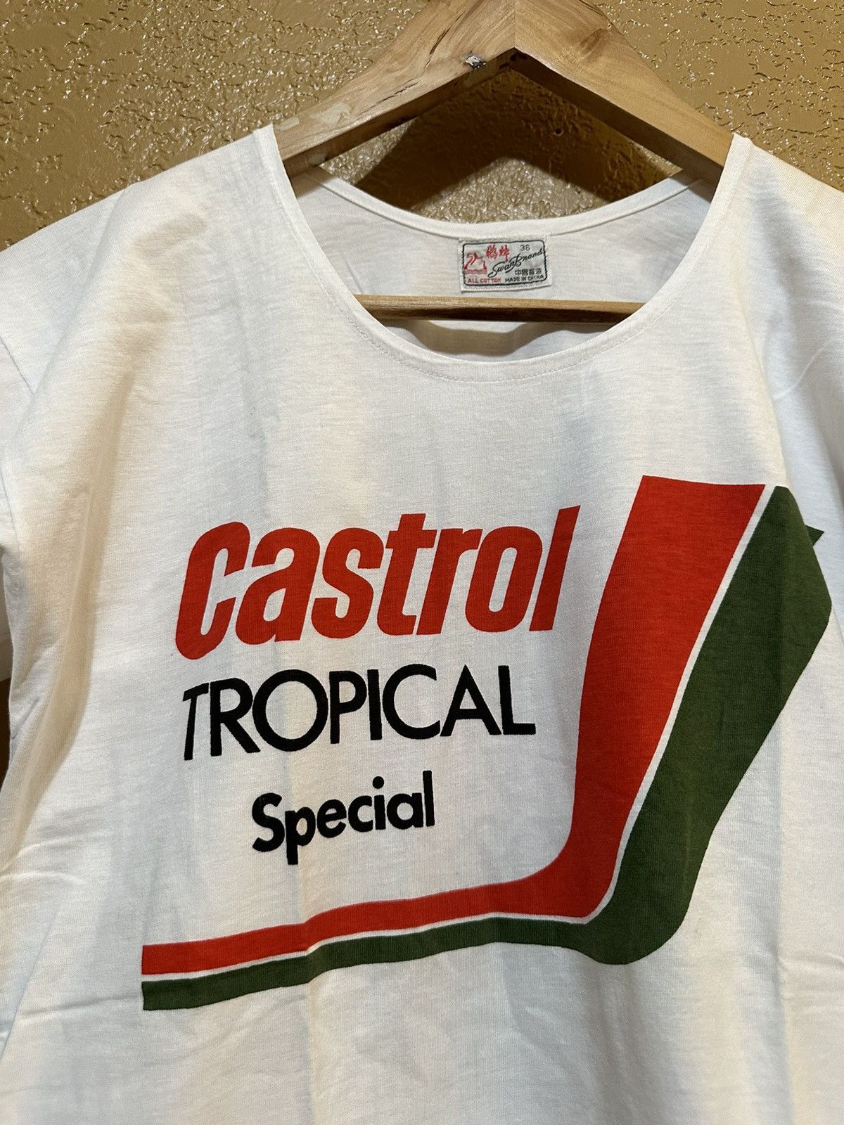 Vintage Vintage 80s Yamaha Castrol Tropical Special Tee Swan Brand Size US XS / EU 42 / 0 - 4 Thumbnail