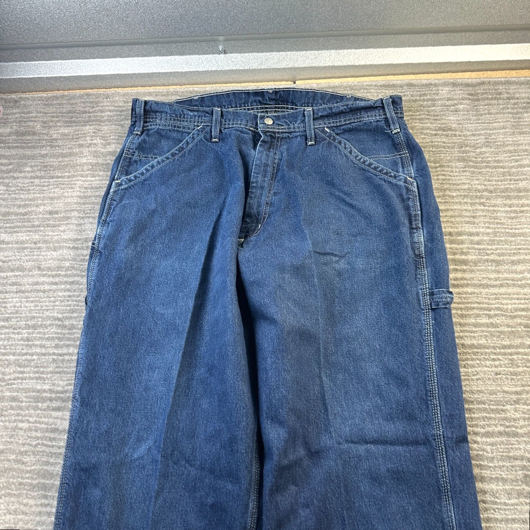 Polo Ralph Lauren VINTAGE Polo Ralph Lauren Jeans Mens 36x30 Denim Carpenter Y2K Baggy Wide Leg Jeans Size US M / EU 48-50 / 2 - 4 Thumbnail