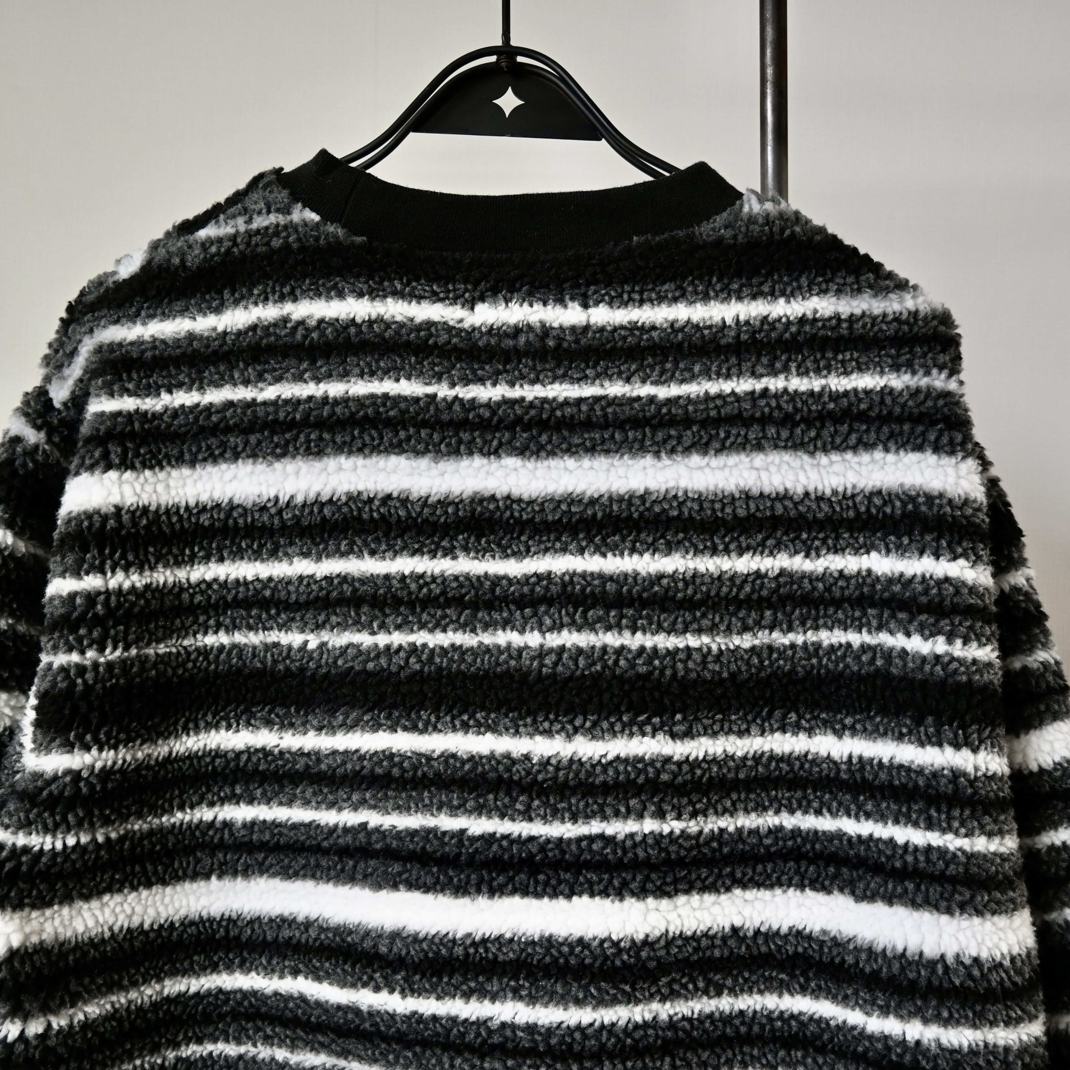Beams Plus BEAMS Plus striped chunky fleece crewneck pullover Size US L / EU 52-54 / 3 - 5 Thumbnail