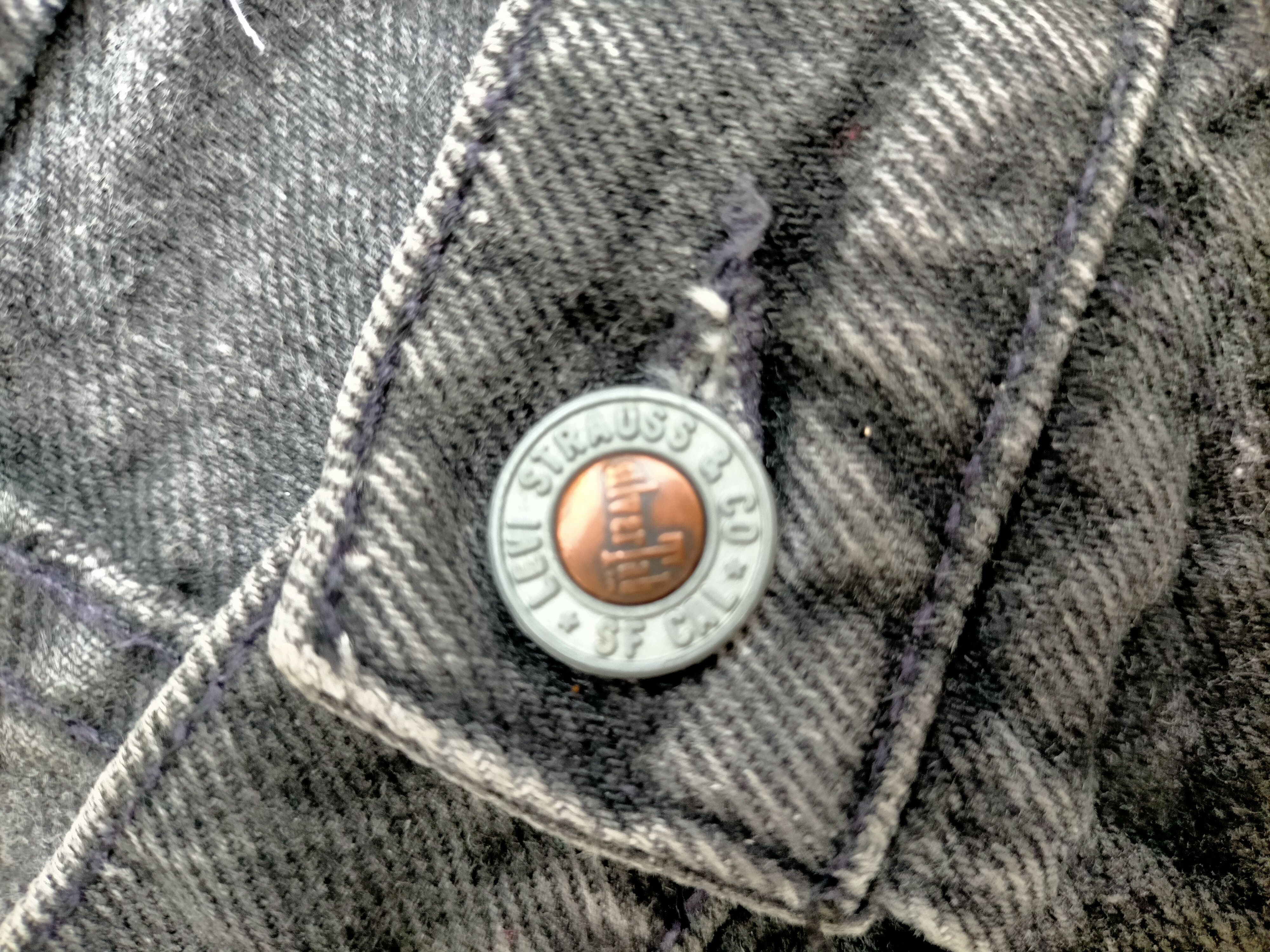 Levi's Vintage 90s Levis Silvertab Loose button Fly Black jeans Size US 37 - 17 Thumbnail