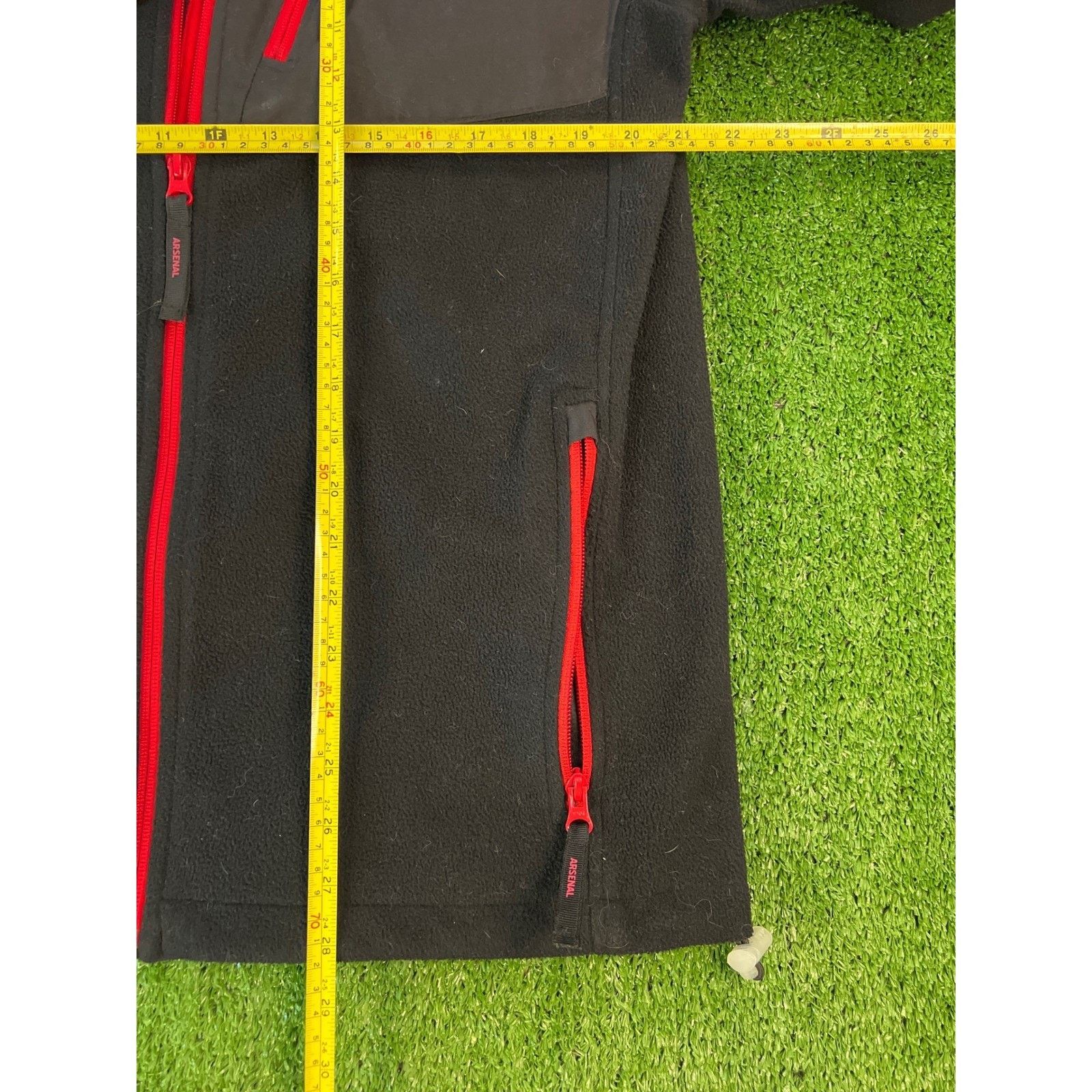 Other Arsenal FC Mens Fleece Jacket Black Red Full Zip M/L Size US L / EU 52-54 / 3 - 6 Thumbnail