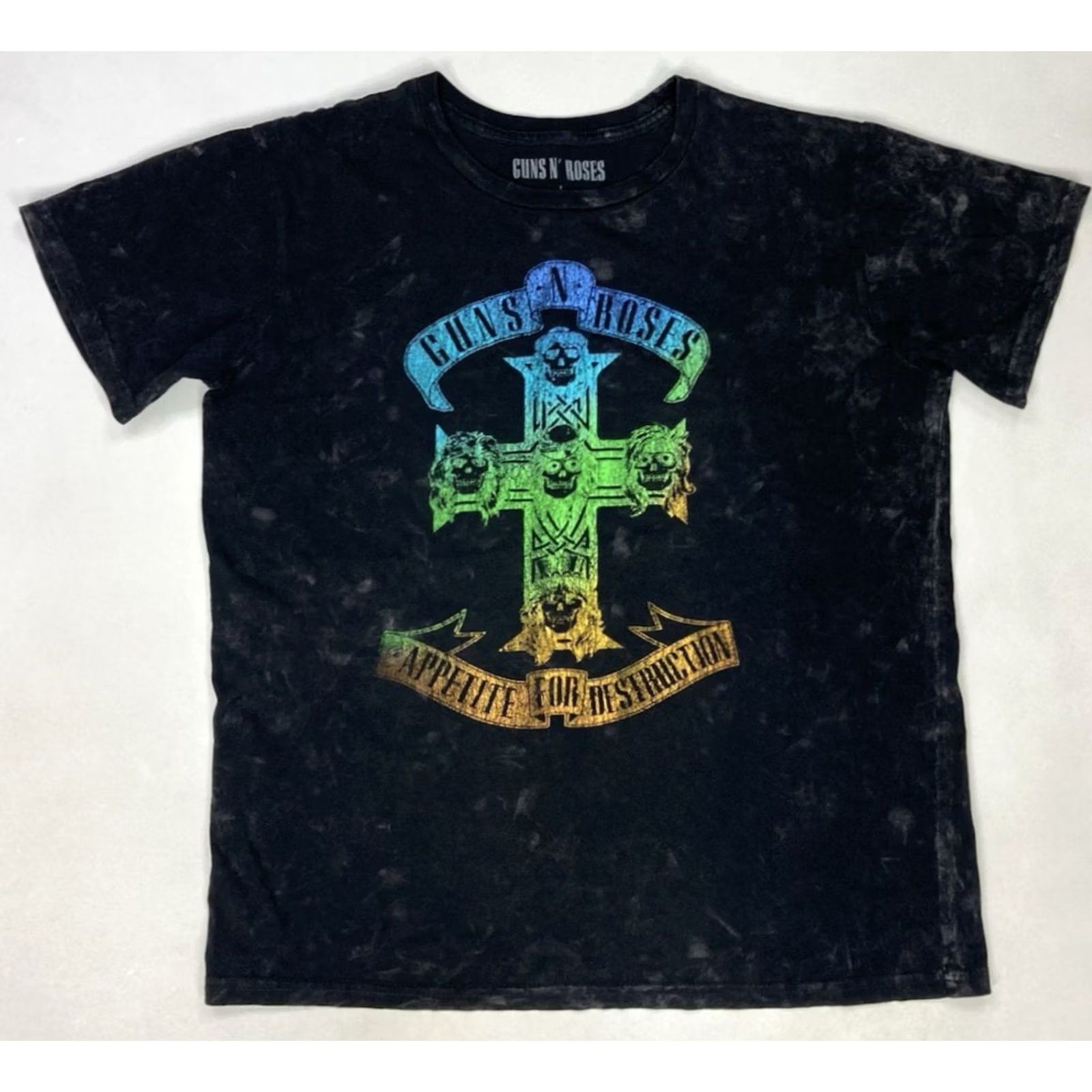 Vintage Guns N' Roses T-Shirt Women Large Black Music Shirt Short Sleeve Crew Neck Pullover Casual All Seasons Vintage Retro 90s Style Mens Womens Girls Size L / US 10 / IT 46 - 2 Thumbnail