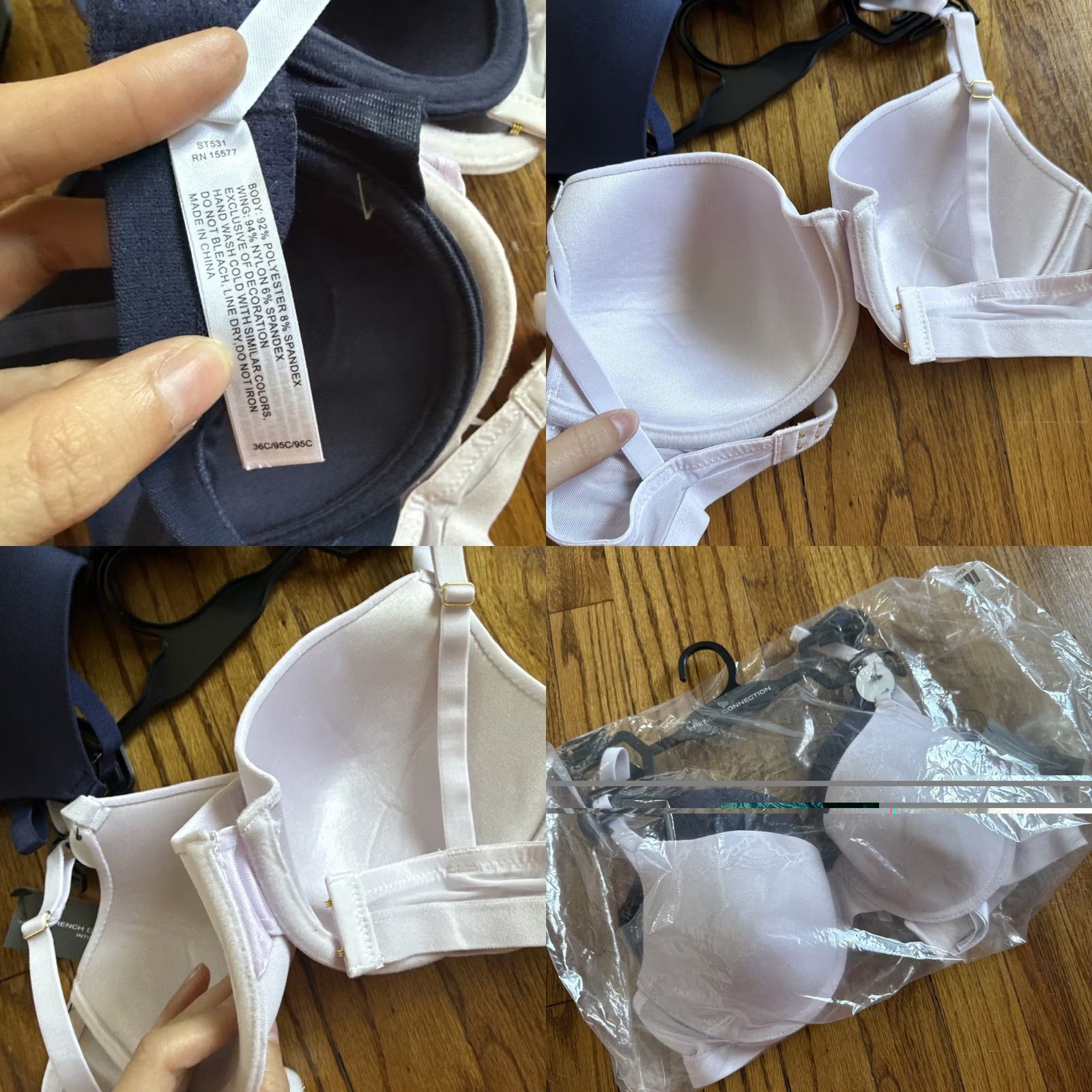 French Connection French Connection Bralette Set 2-Pack - 36C - NWT - Multicolor - Lace - Women - C1 Size ONE SIZE - 8 Thumbnail