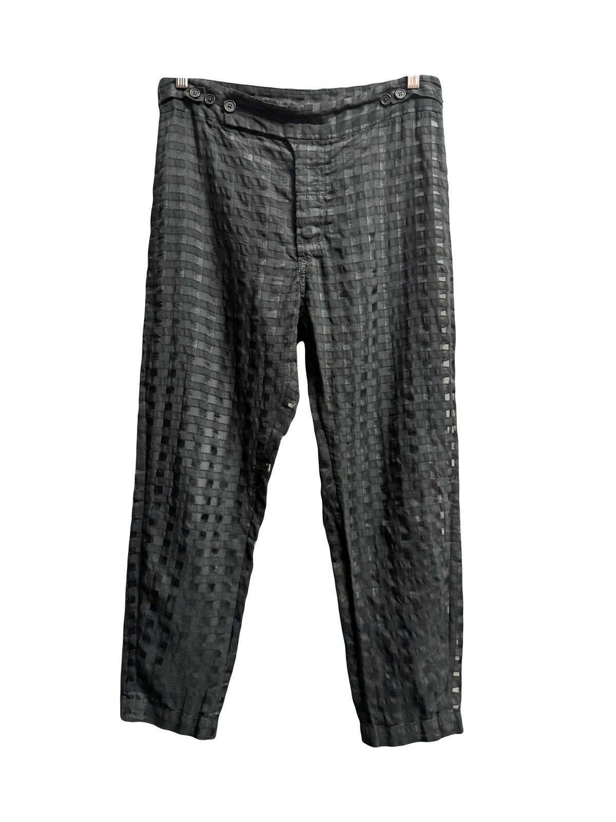 Ann Demeulemeester ann demeulemeester ss16 runway organza check pants S men Size US 29 - 2 Thumbnail