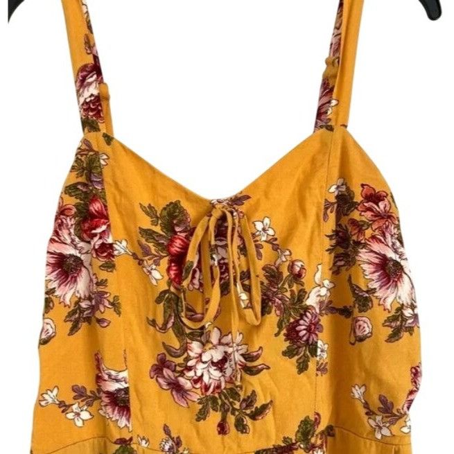 Other Yellow Floral Sleeveless Jumpsuit With Adjustable Straps & S Size XXL / US 16-18 / IT 52-54 - 6 Thumbnail