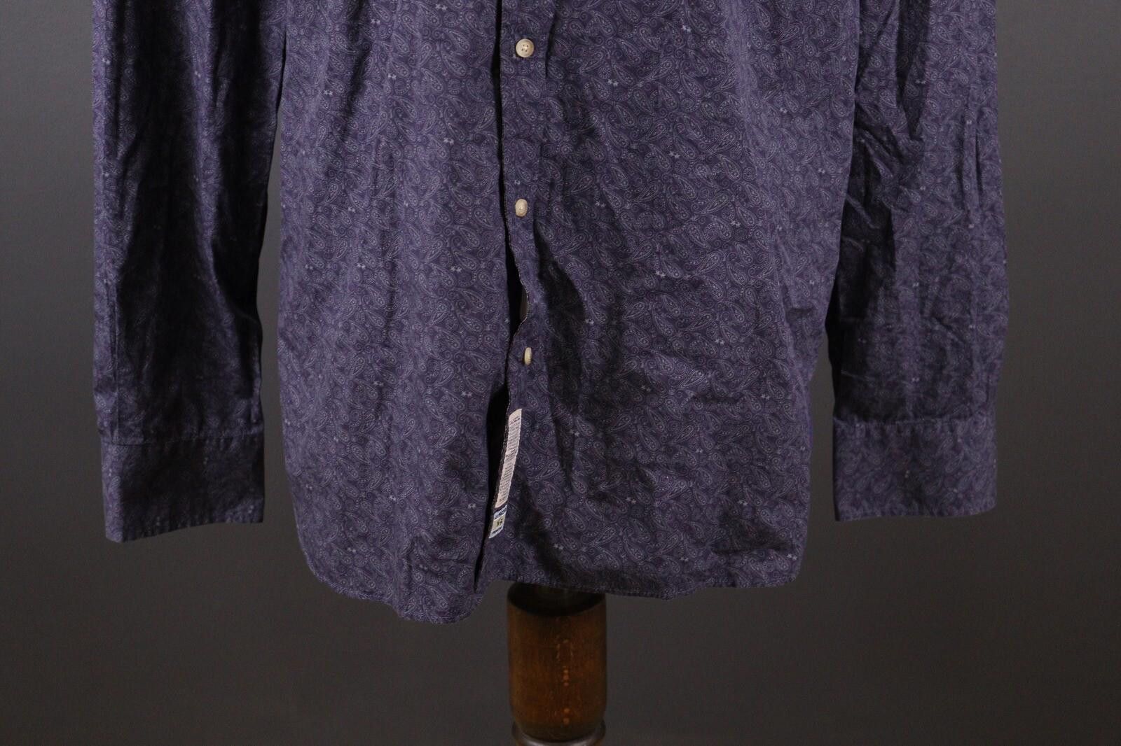 La Martina La Martina Slim Fit Blue Jacquard Paisley Shirt Size 3XL Size US XXL / EU 58 / 5 - 4 Thumbnail