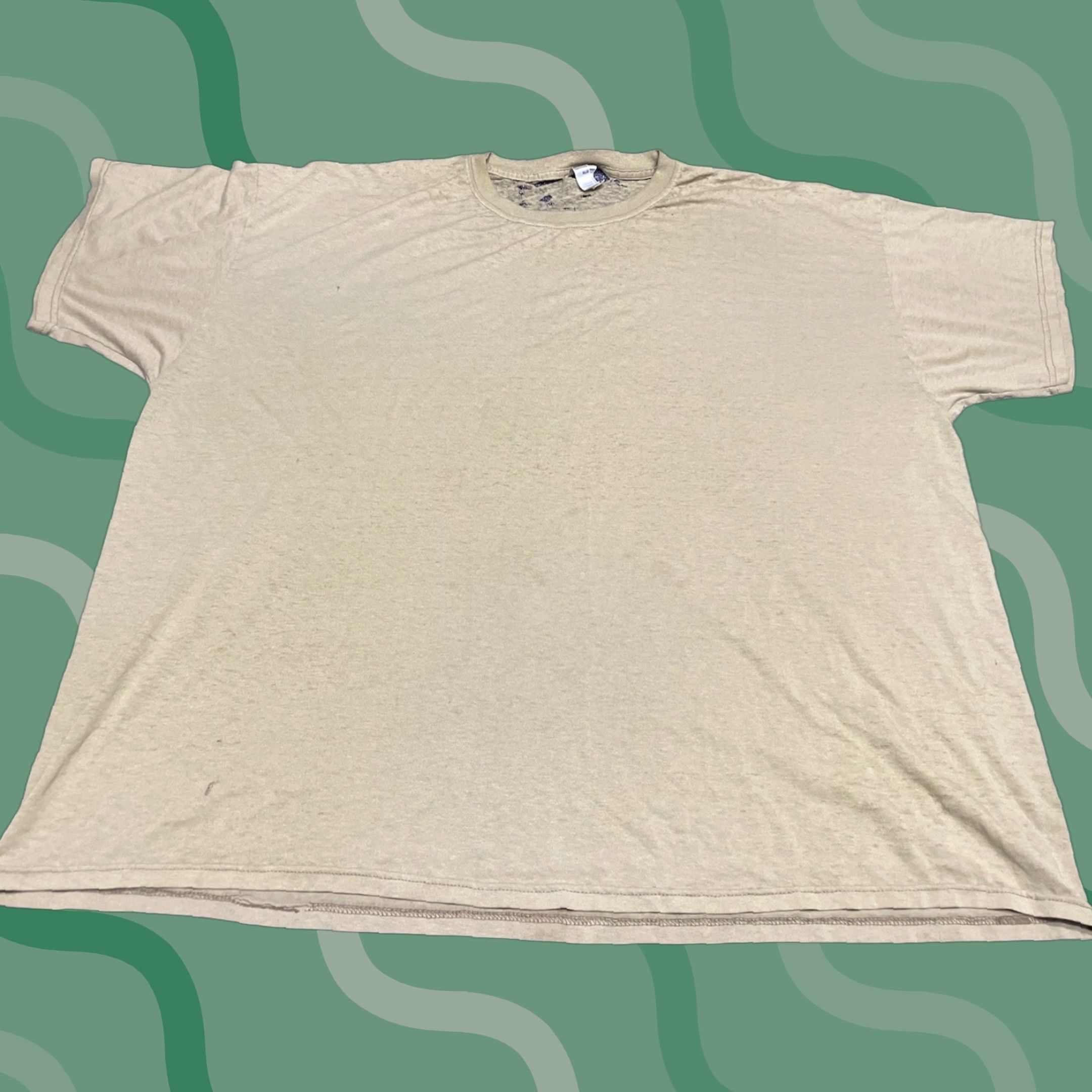 Vintage VINTAGE Thrashed VTG Paper Thin Burnout Buttery T-Shirt 3XL Brown Mens Short Sleeve Grunge WIP Workwear Shirt Size US XXL / EU 58 / 5 - 1 Thumbnail