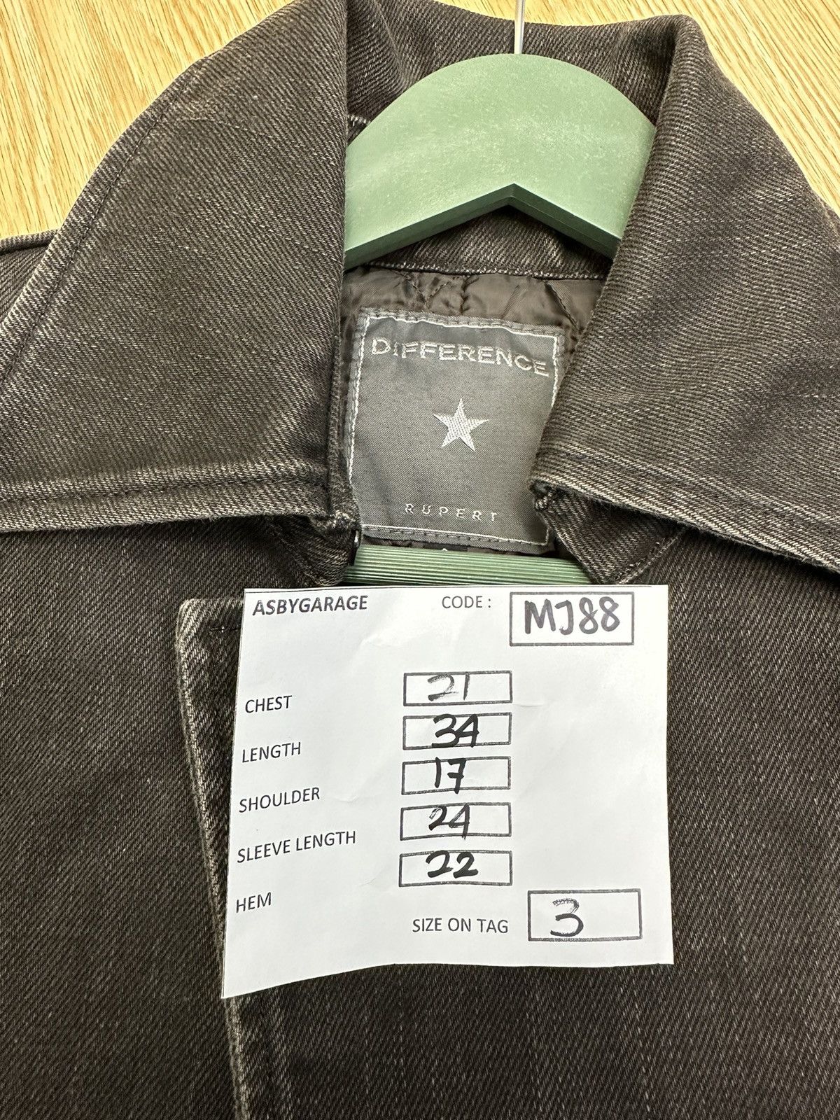 Designer × Japanese Brand Difference by Rupert Made In Japan Denim Coat MJ88 Size US S / EU 44-46 / 1 - 12 Thumbnail