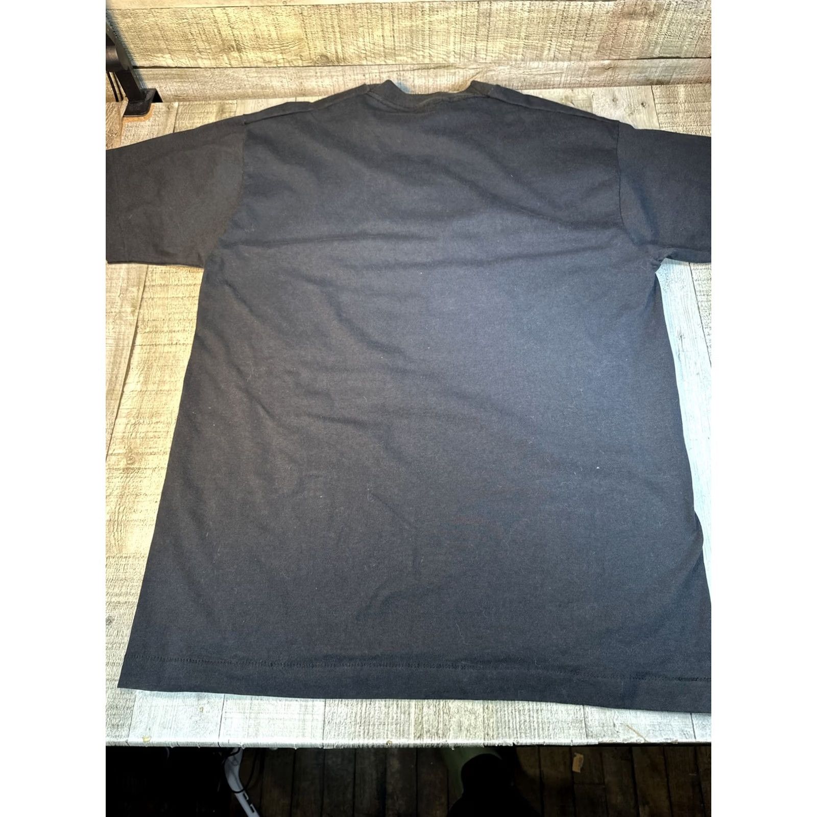 Fruit Of The Loom VINTAGE Fruit of the Loom Mickey Mouse Embroidered Logo T Shirt L Black Cotton Mens Short Sleeve Crew Neck 90s Size US L / EU 52-54 / 3 - 7 Thumbnail