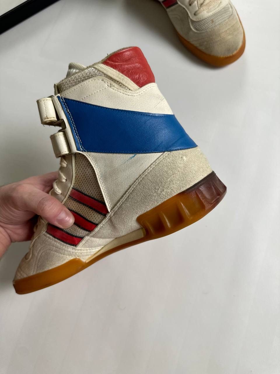 Adidas 70/80s Rare Adidas Made In West Germany High Shoes Size US 8 / EU 41 - 5 Thumbnail