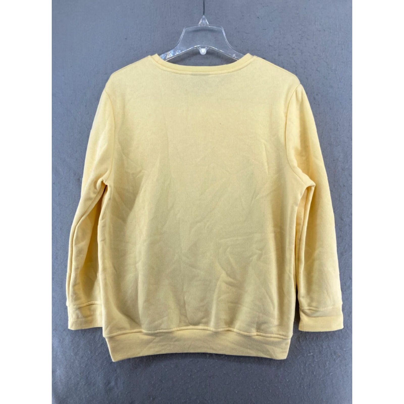 Vintage VINTAGE Speculation Womens Sweatshirt S Yellow Solid 90s Retro Pullover Size S / US 4 / IT 40 - 7 Thumbnail