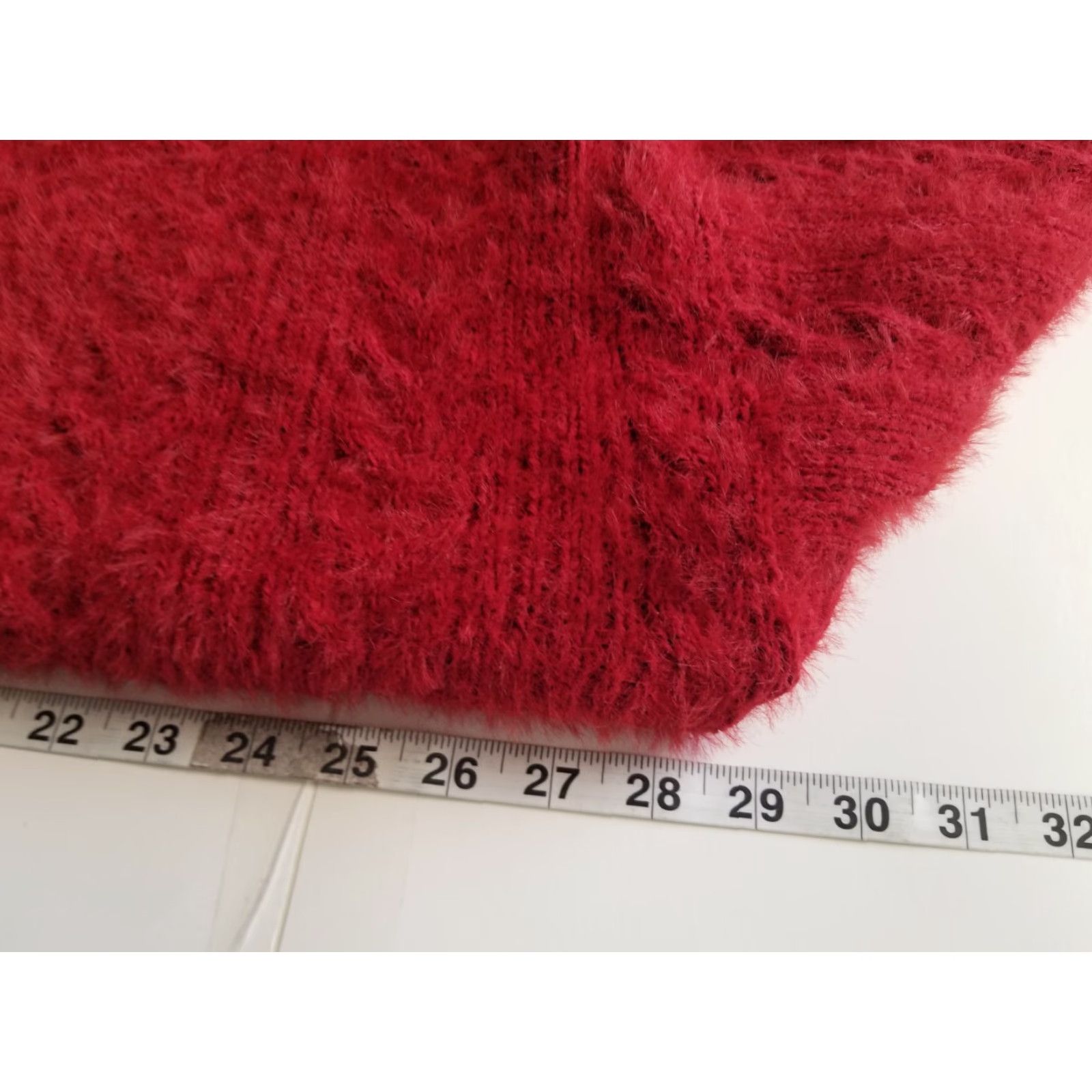 Lucky Brand Lucky Brand Womens Sweater XL Burgundy V Neck Relaxed Distressed Pullover Shaggy Size XL / US 12-14 / IT 48-50 - 5 Thumbnail