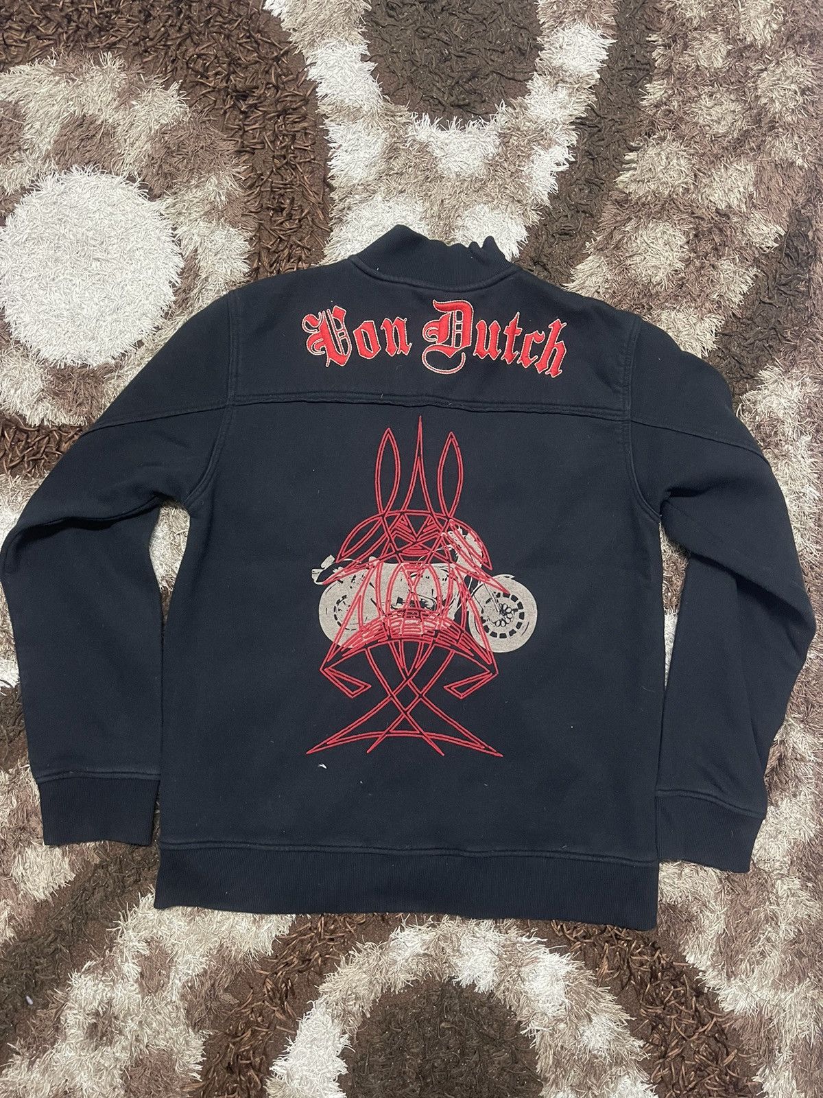 Von Dutch VINTAGE VON DUTCH EMBROIDERED ZIPPER UP VERY RARE Size US XL / EU 56 / 4 - 1 Thumbnail