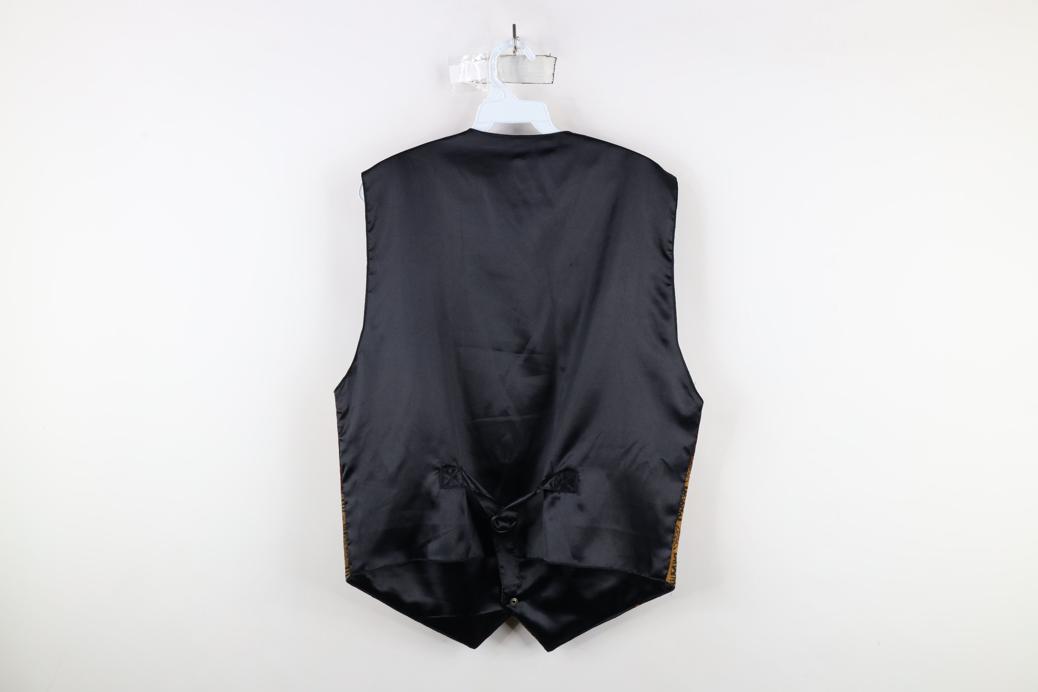 Vintage Vintage 90s Streetwear Geometric Patchwork Buckle Back Vest Size US M / EU 48-50 / 2 - 12 Thumbnail