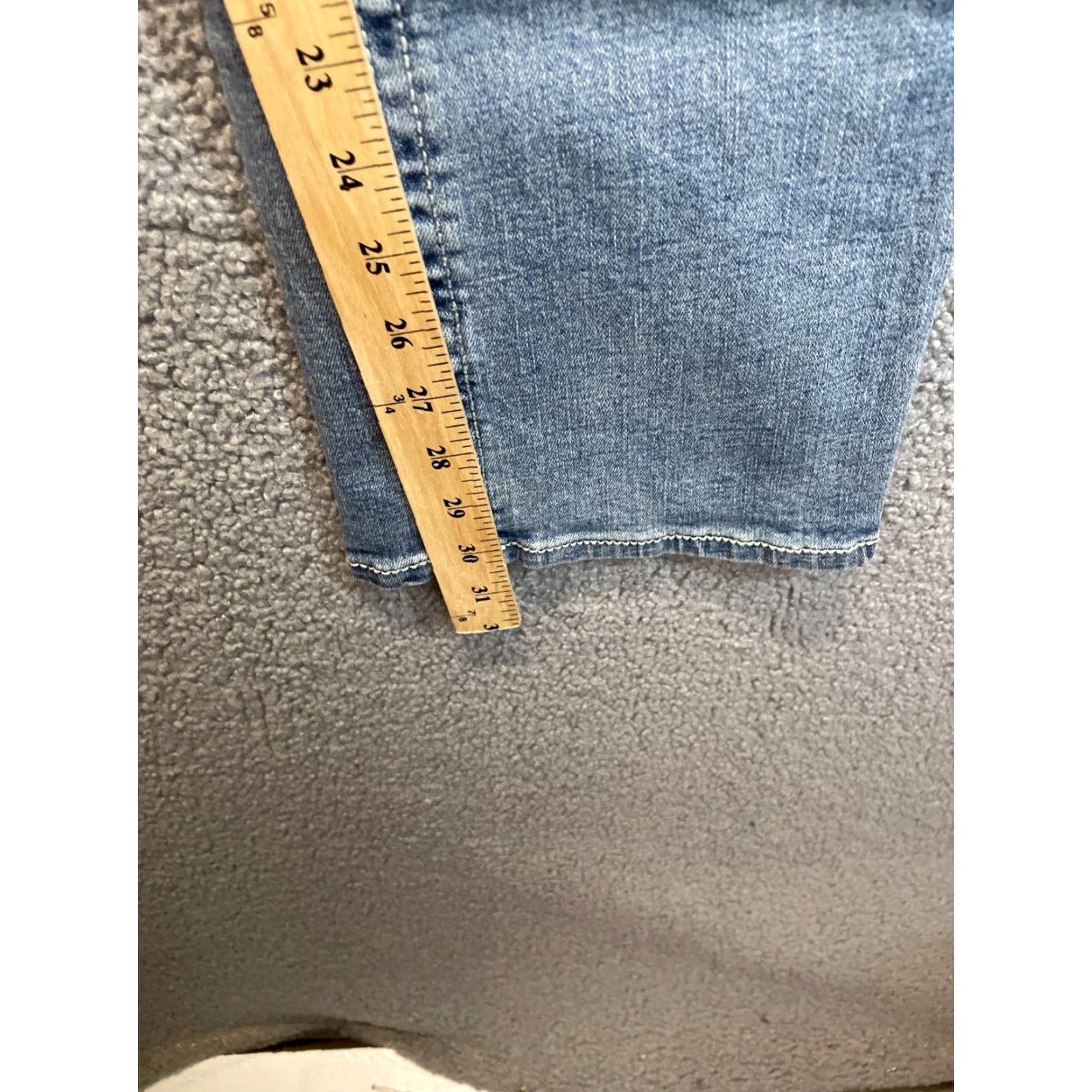 Denime Axel Jeans Mens 34x32 Slim Bootcut Blue Denim Cotton Regular Size 34 Size US 34 / EU 50 - 4 Thumbnail