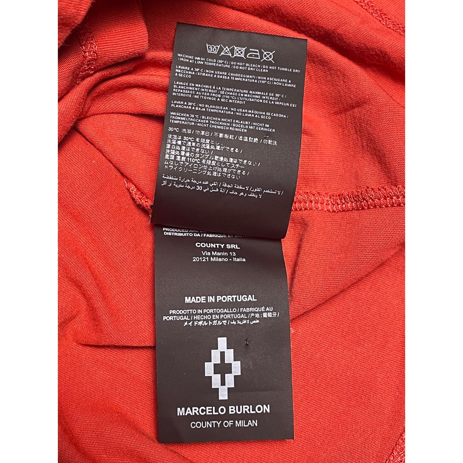 Marcelo Burlon Marcelo Burlon County of Milan Skull & Rose Red Graphic Tee Size US S / EU 44-46 / 1 - 9 Thumbnail