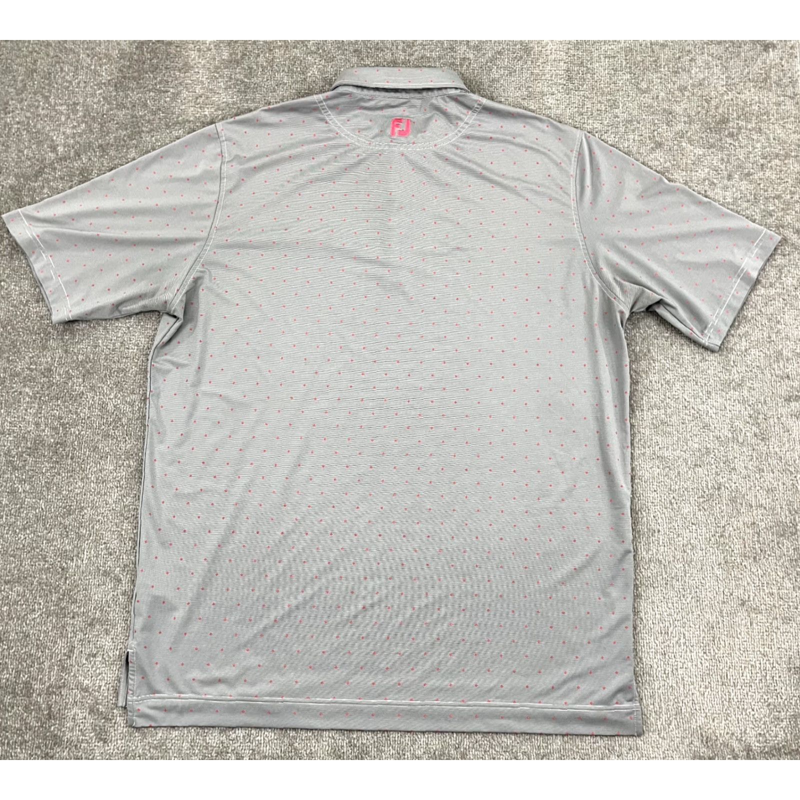 Footjoy FootJoy Polo Shirt Mens 2XL Gray Geometric Fieldstone Golf Club DE Sport Shirt Size US XXL / EU 58 / 5 - 4 Thumbnail
