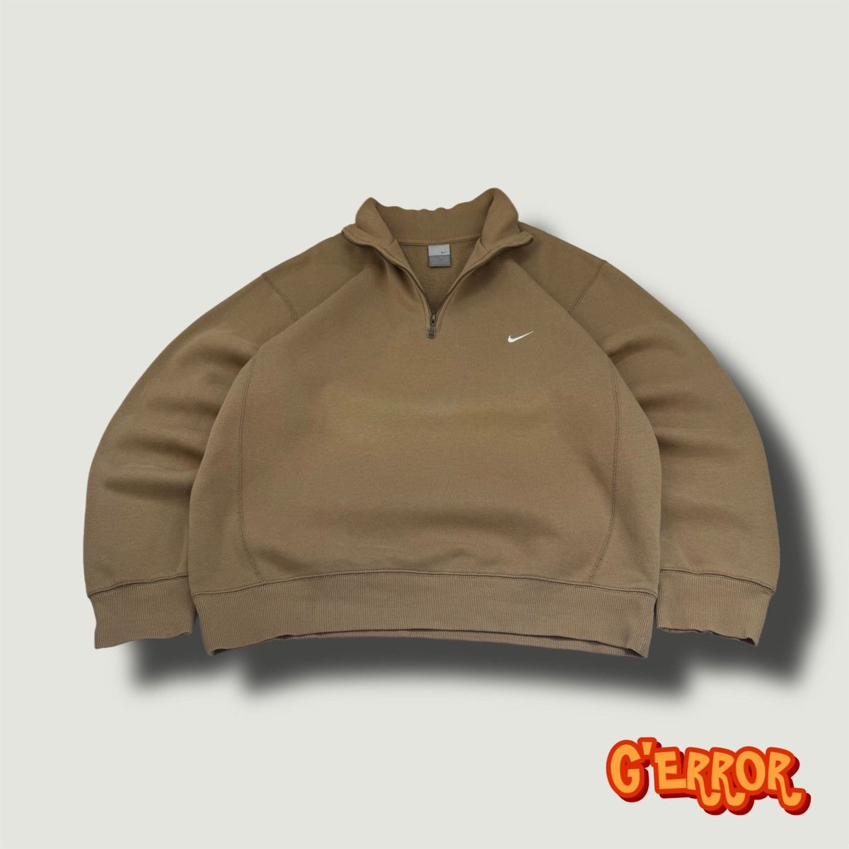 Nike 00s Nike Vintage Oversize Mini Swoosh Boxy Pullover Y2K Size US L / EU 52-54 / 3 - 1 Thumbnail