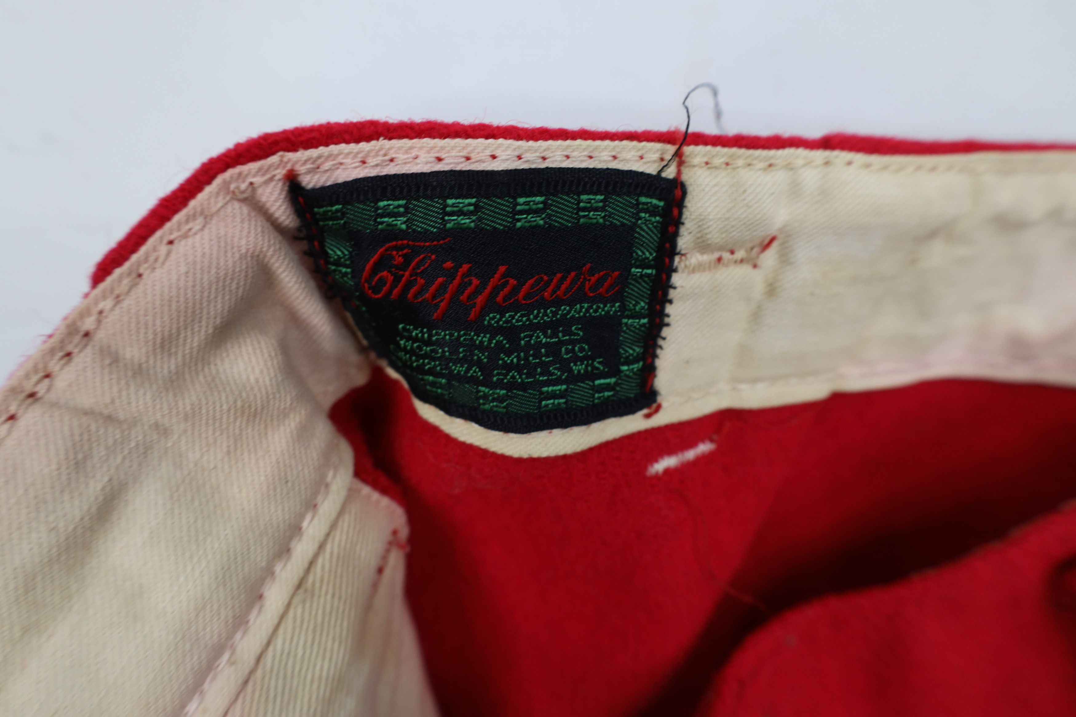 Vintage Vintage 50s Streetwear Distressed Wool Joggers Pants Red USA Size US 28 / EU 44 - 9 Thumbnail