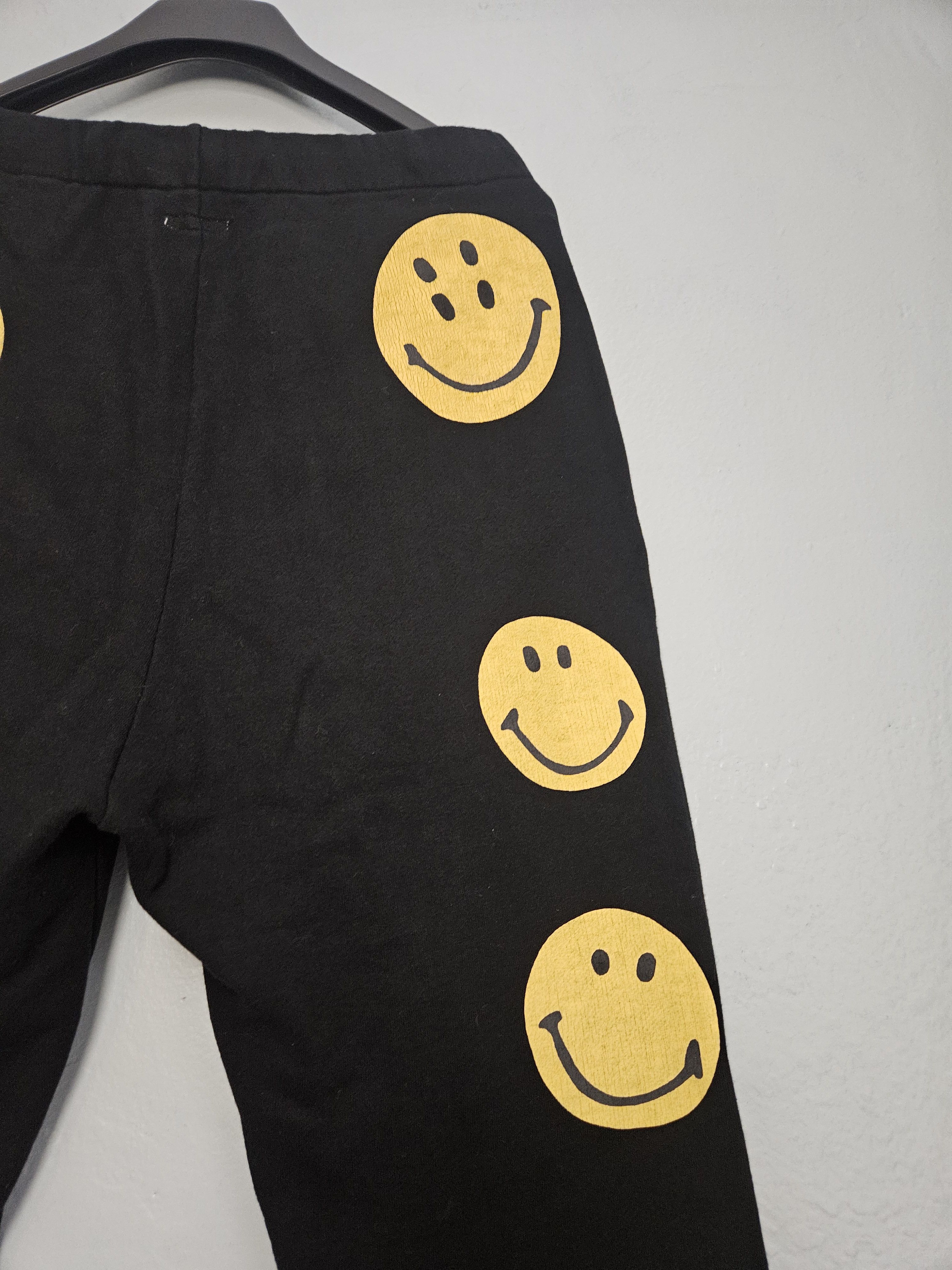 Kapital Smiley Print Black Sweatpants Size US 36 / EU 52 - 4 Thumbnail