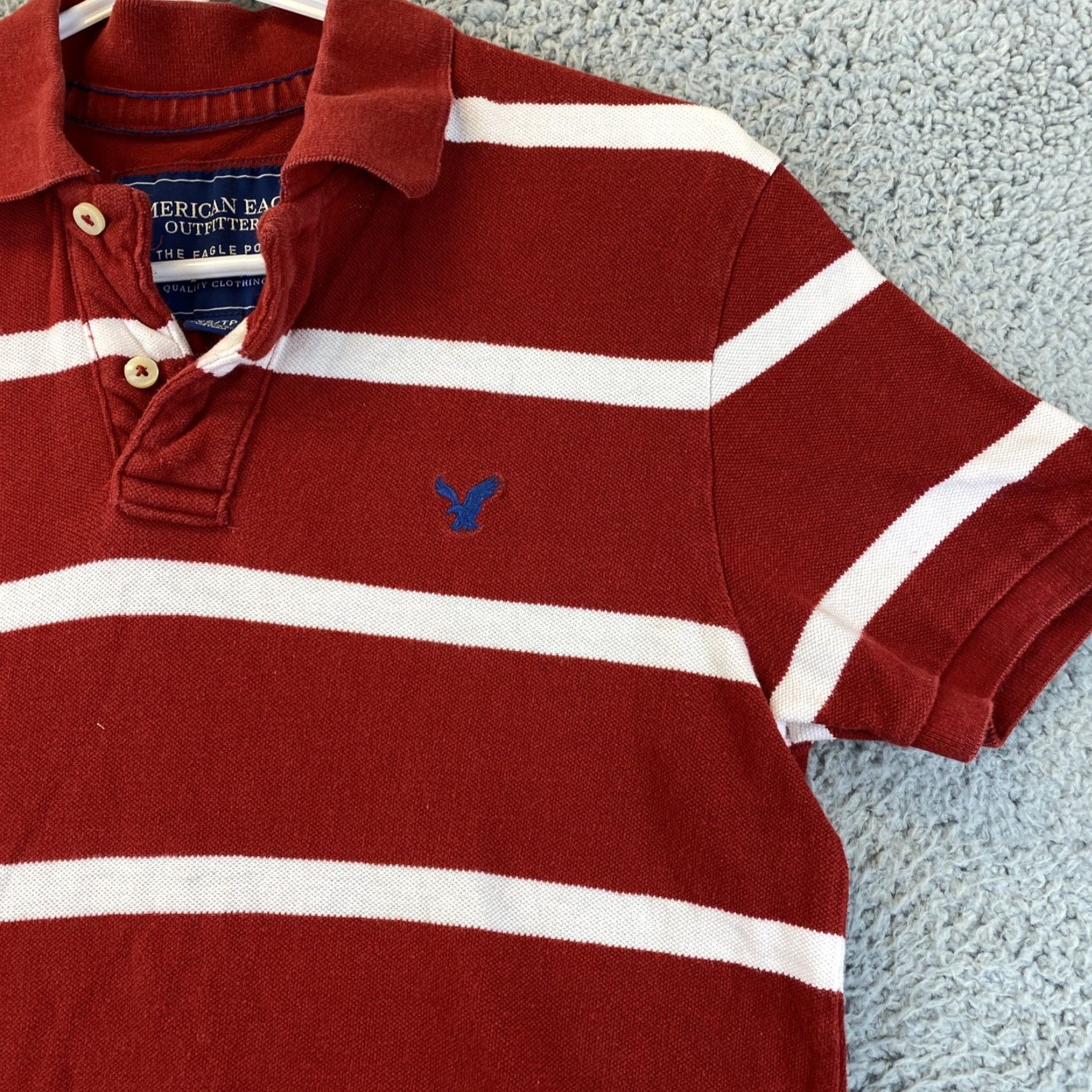 American Eagle Outfitters American Eagle Athletic Fit Polo Shirt Mens XS Multicolor Short Sleeve Casual 80s 90s Classic Size US XS / EU 42 / 0 - 2 Thumbnail