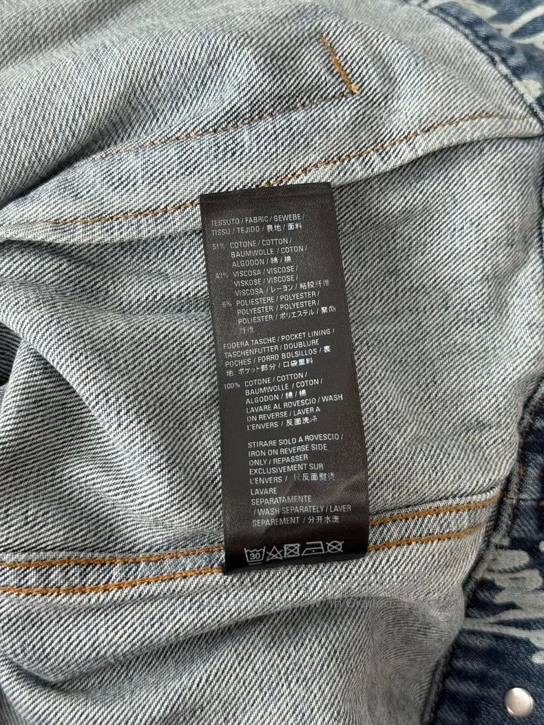Balenciaga Balenciaga Distressed Denim Printed Jacket Size XXS / US 00 / IT 34 - 6 Thumbnail