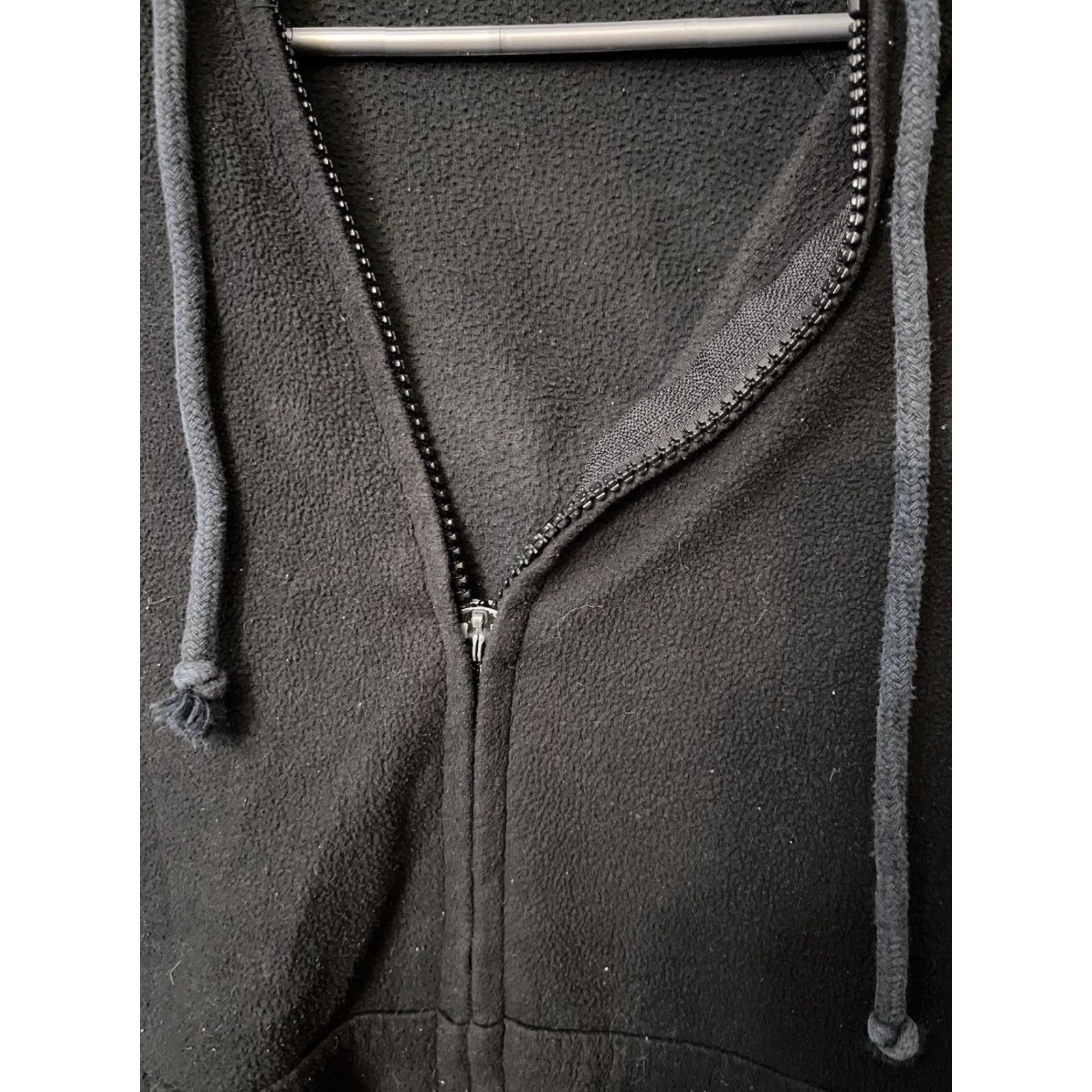Vintage Aerie Hoodie Womens M Black Full Zip Drawstring Pockets Hood Flaw Casual Activewear Sweatshirt Modern Size M / US 6-8 / IT 42-44 - 5 Thumbnail
