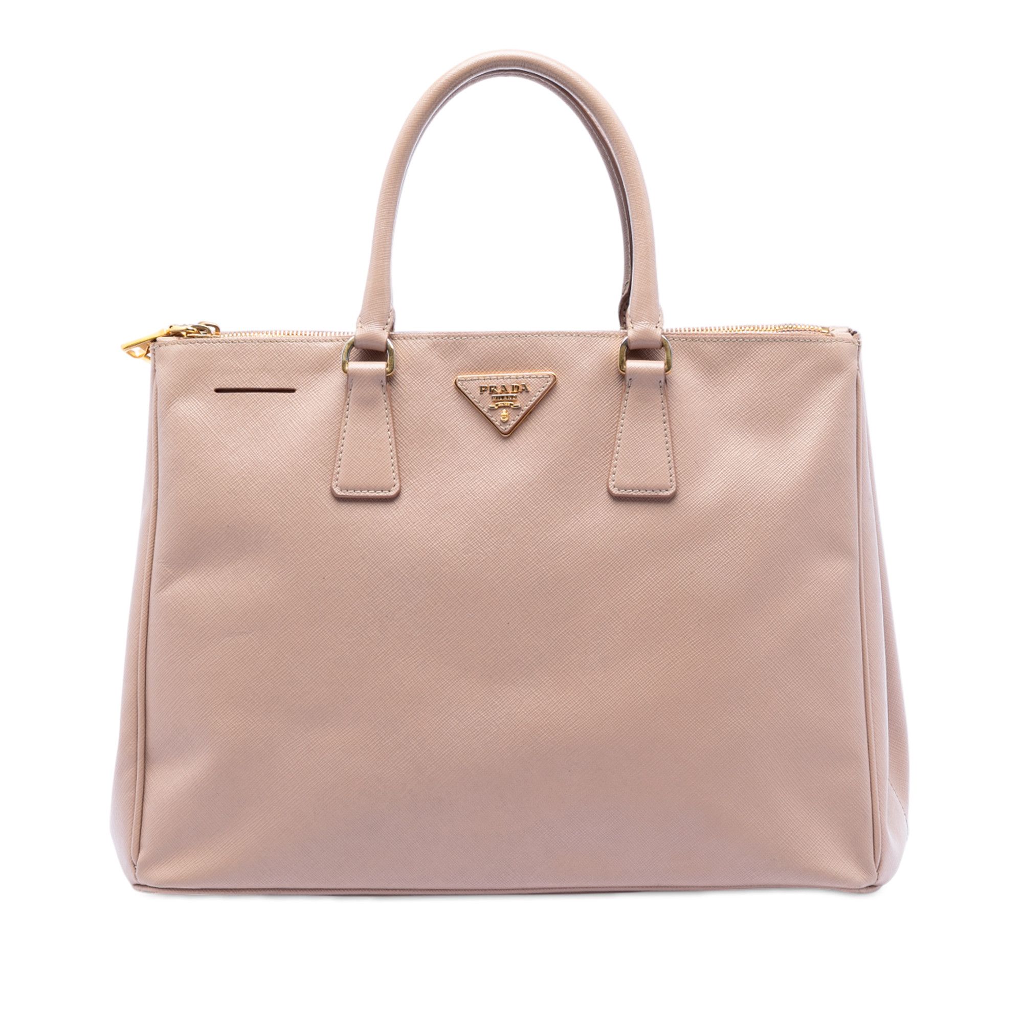 Prada Prada Large Saffiano Lux Galleria Double Zip Satchel Size ONE SIZE - 1 Thumbnail