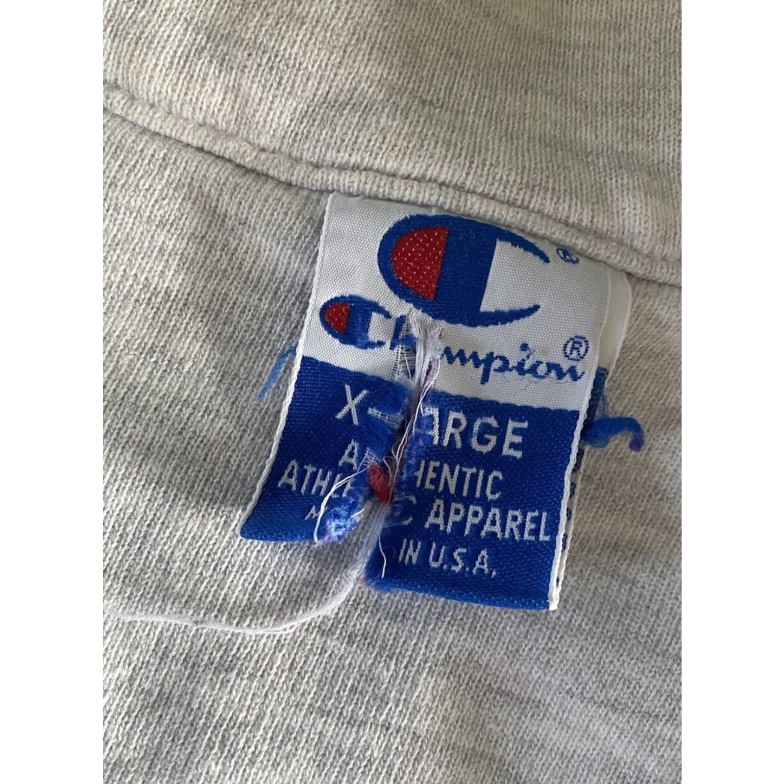 Champion VINTAGE Champion Sweatshirt 1/4 Zip Womens XL Purple Long Sleeve USA 90s Classic Logo Sports Size XL / US 12-14 / IT 48-50 - 3 Thumbnail