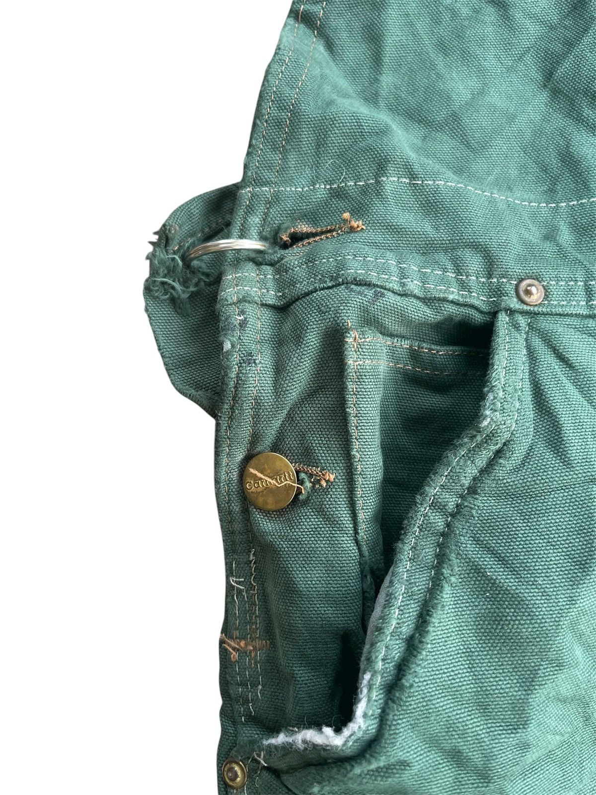 Carhartt Vintage Carhartt Distressed Sandstone Overalls Double Knee Size US 38 / EU 54 - 5 Thumbnail